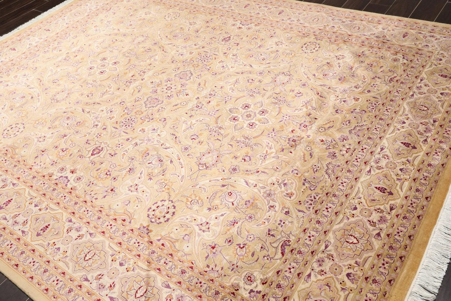 8'1' 'x 10'3'' Hand Knotted Wool PakPersian 16/18 300 KPSI Oriental Area Rug Tan-1