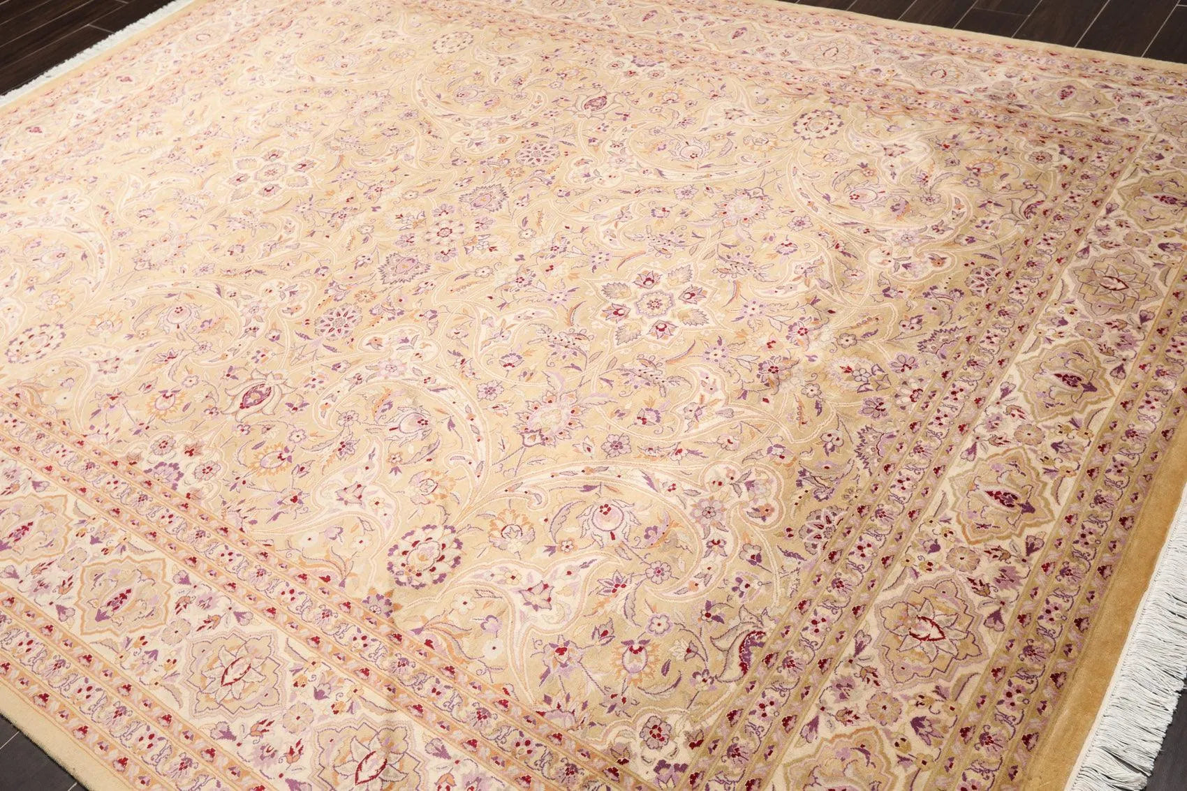 8'1' 'x 10'3'' Hand Knotted Wool PakPersian 16/18 300 KPSI Oriental Area Rug Tan-1