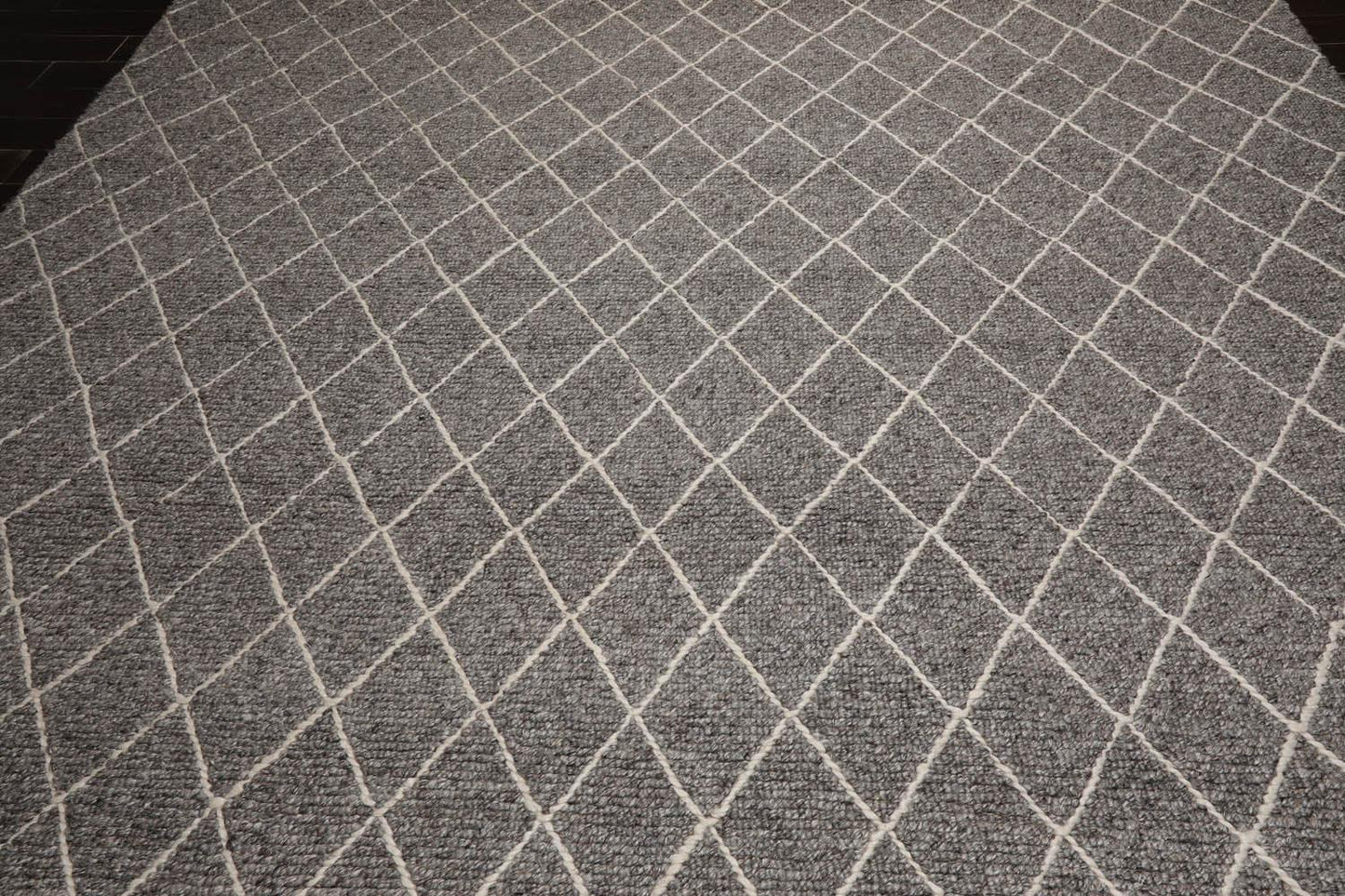 10'3" x 14'1" Berber Handmade 100% Wool Traditional Area Rug Modern Ash Gray-4