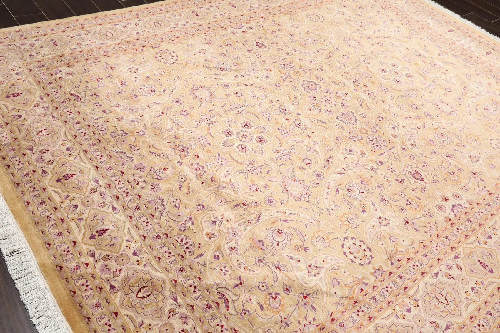8'1' 'x 10'3'' Hand Knotted Wool PakPersian 16/18 300 KPSI Oriental Area Rug Tan-2
