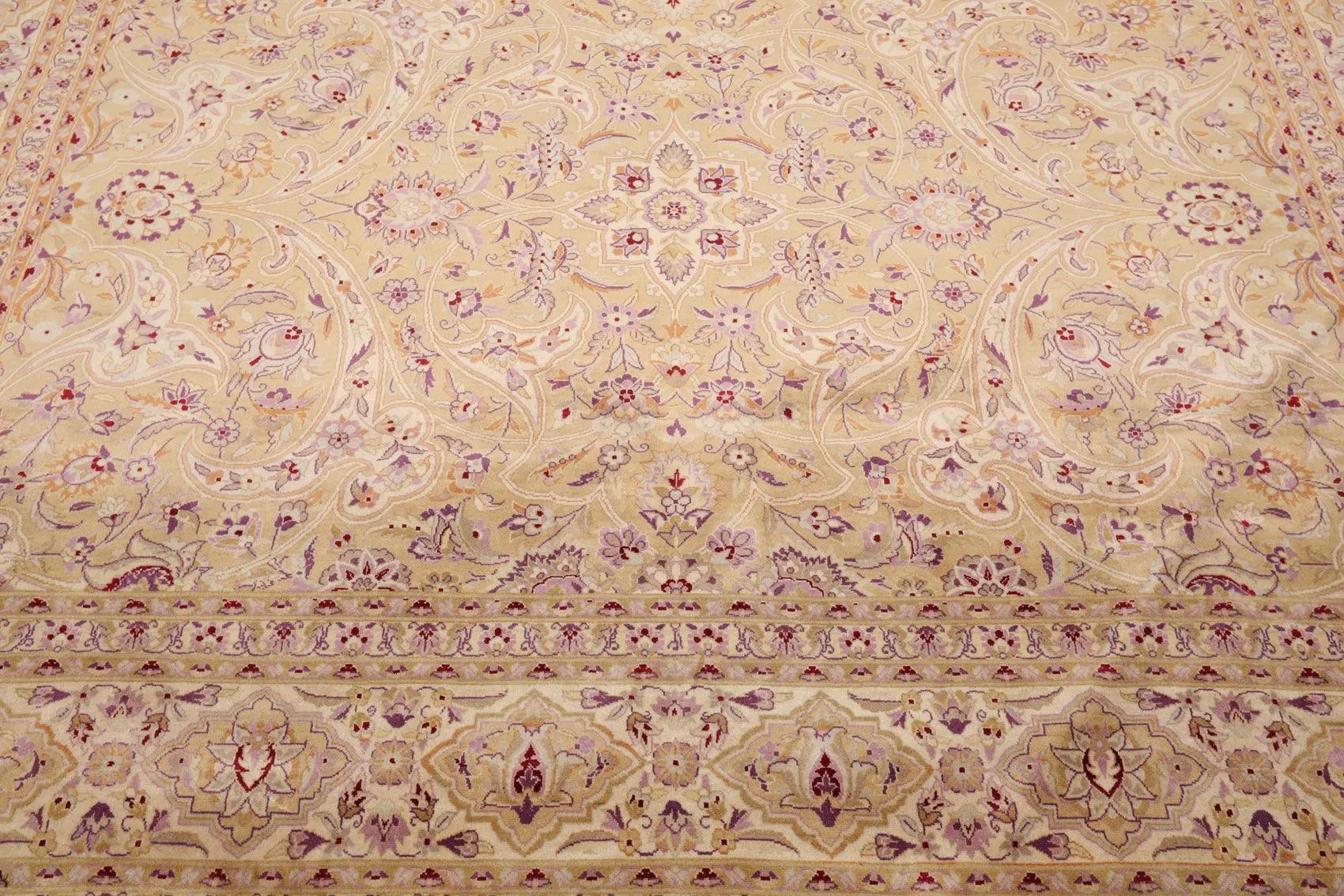 8'1' 'x 10'3'' Hand Knotted Wool PakPersian 16/18 300 KPSI Oriental Area Rug Tan-4