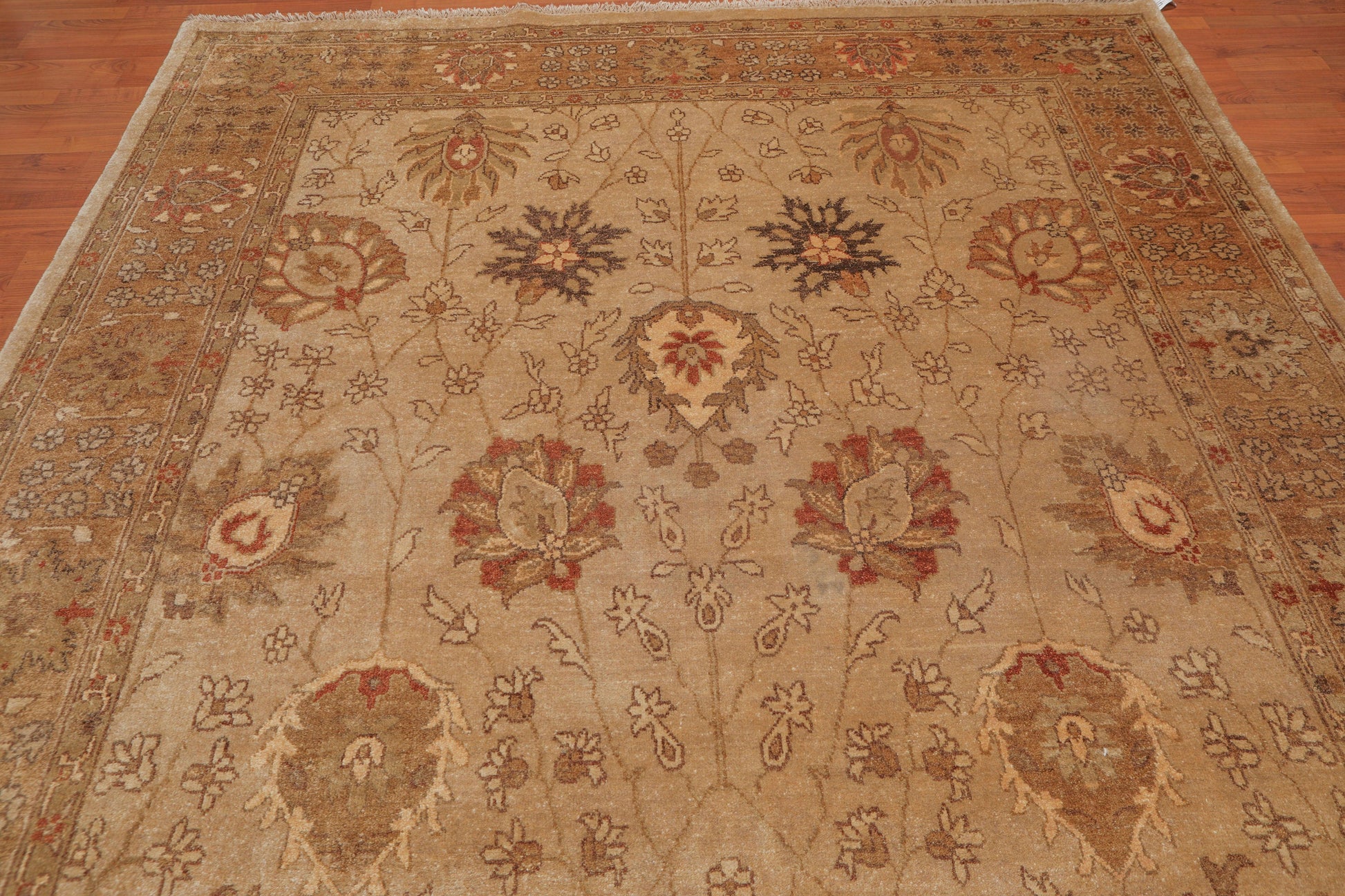 8’5" x 911" Hand Knotted Peshawar Stone Wash Traditional Oriental Area rug Beige-3