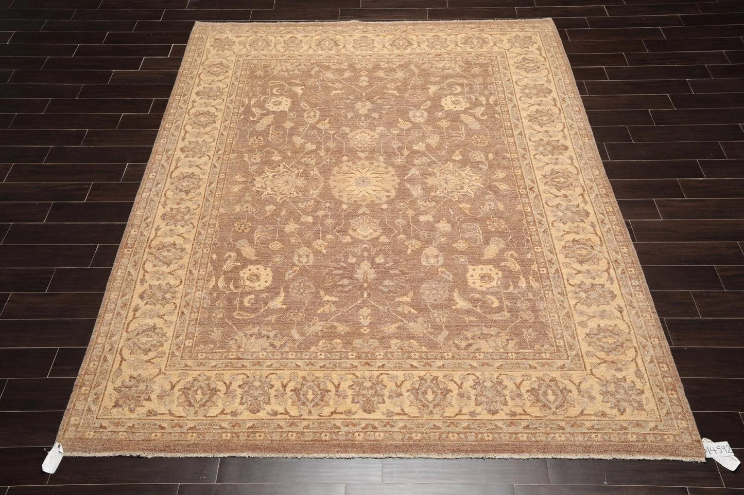 8' x 10'2'' Hand Knotted 100% Wool Peshawar Traditional Oriental Area Rug Brown-1