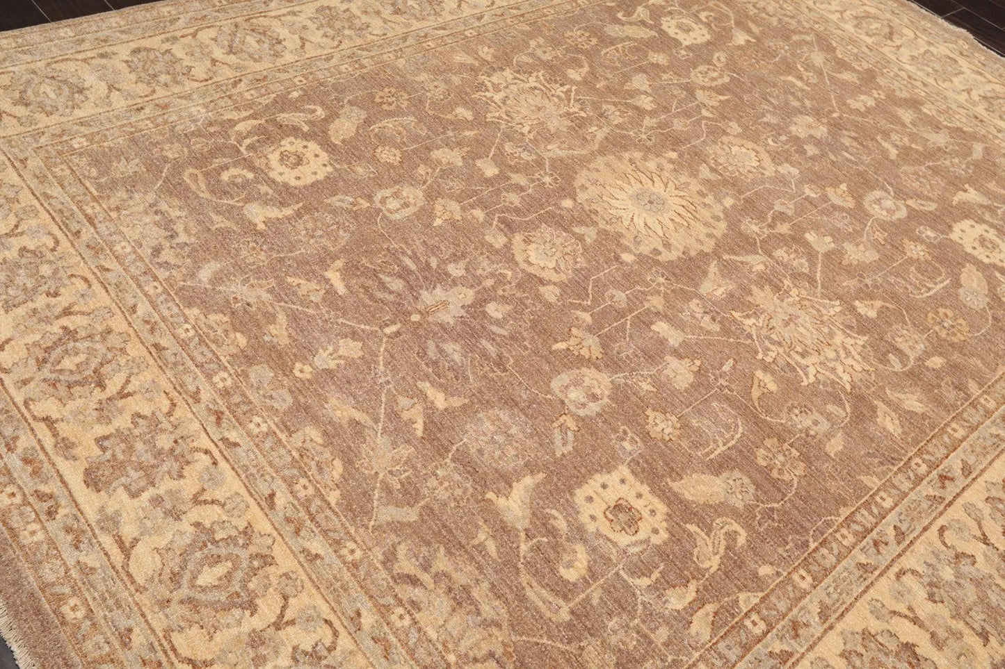 8' x 10'2'' Hand Knotted 100% Wool Peshawar Traditional Oriental Area Rug Brown-3