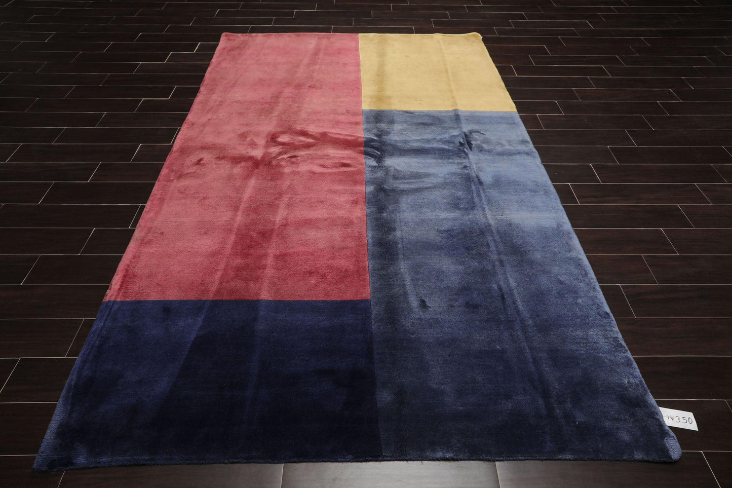6'2" x 8'7" Hand Knotted Wool Tibetan Oriental Area Rug Contemporary Rose-1