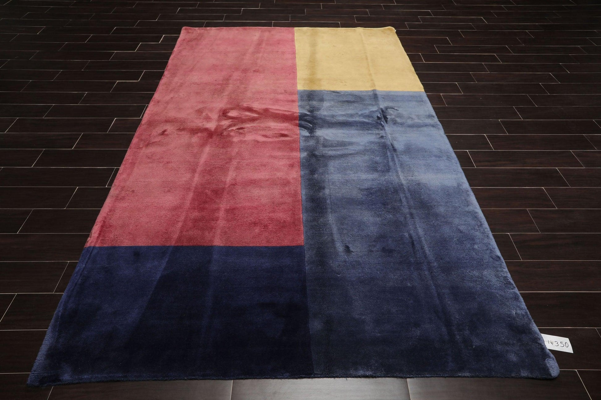 6'2" x 8'7" Hand Knotted Wool Tibetan Oriental Area Rug Contemporary Rose-1