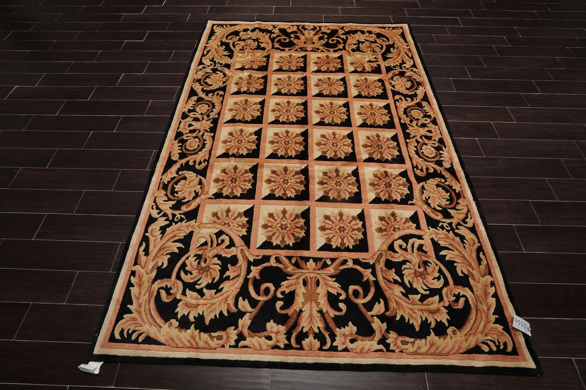 5'1" x 8'6" Hand Knotted Neo-Classic Tibetan Oriental Area Rug Traditional Beige-1