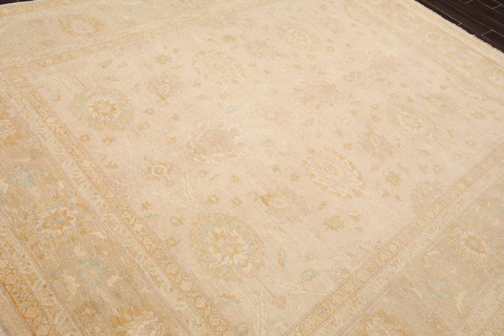 8' x 9'9" Hand Knotted Pakistan Peshawar Oriental Area Rug Muted Earth Tones-3
