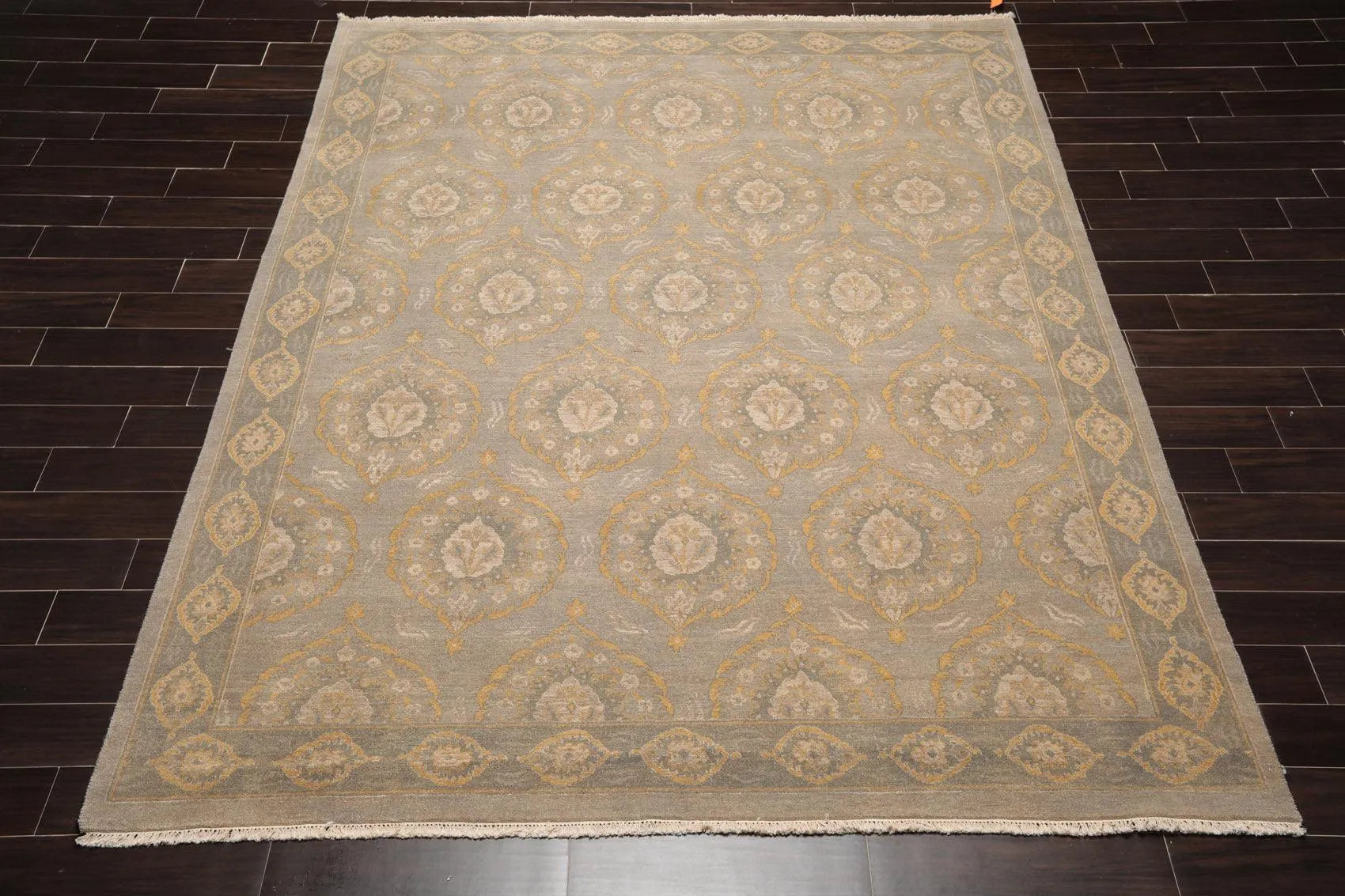 8' x 10' Hand Knotted 100% Wool Peshawar Traditional Oriental Area Rug Gray-1