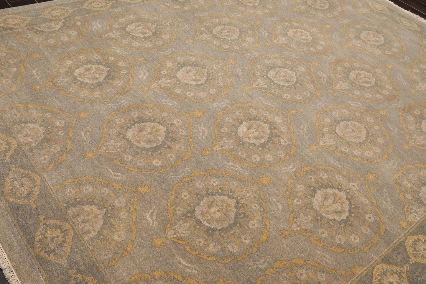 8' x 10' Hand Knotted 100% Wool Peshawar Traditional Oriental Area Rug Gray-3