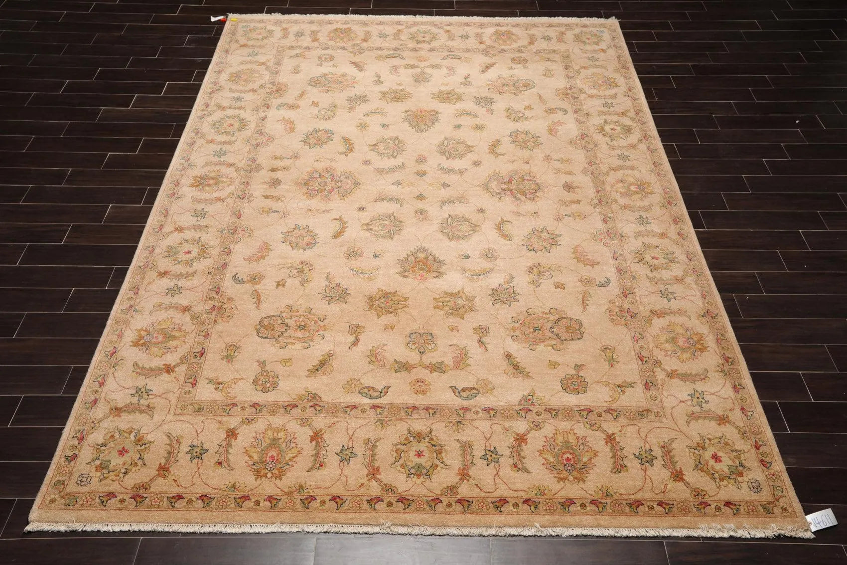 9' x 12' Hand Knotted Wool Agra 200 KPSI Traditional Oriental Area Rug Tan-1
