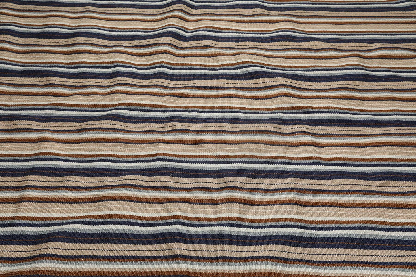 7'10" x 11'2" Hand Woven Superfine Dhurry Wool Flatweave Area Rug Modern Tan-2