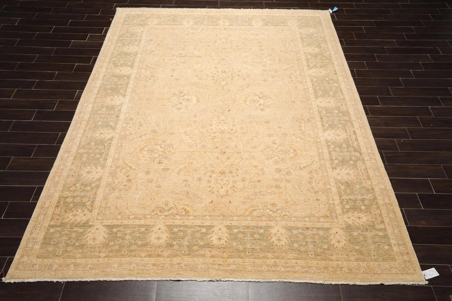 9' x 11'9'' Hand Knotted 100% Wool Peshawar Traditional Oriental Area Rug Beige-1