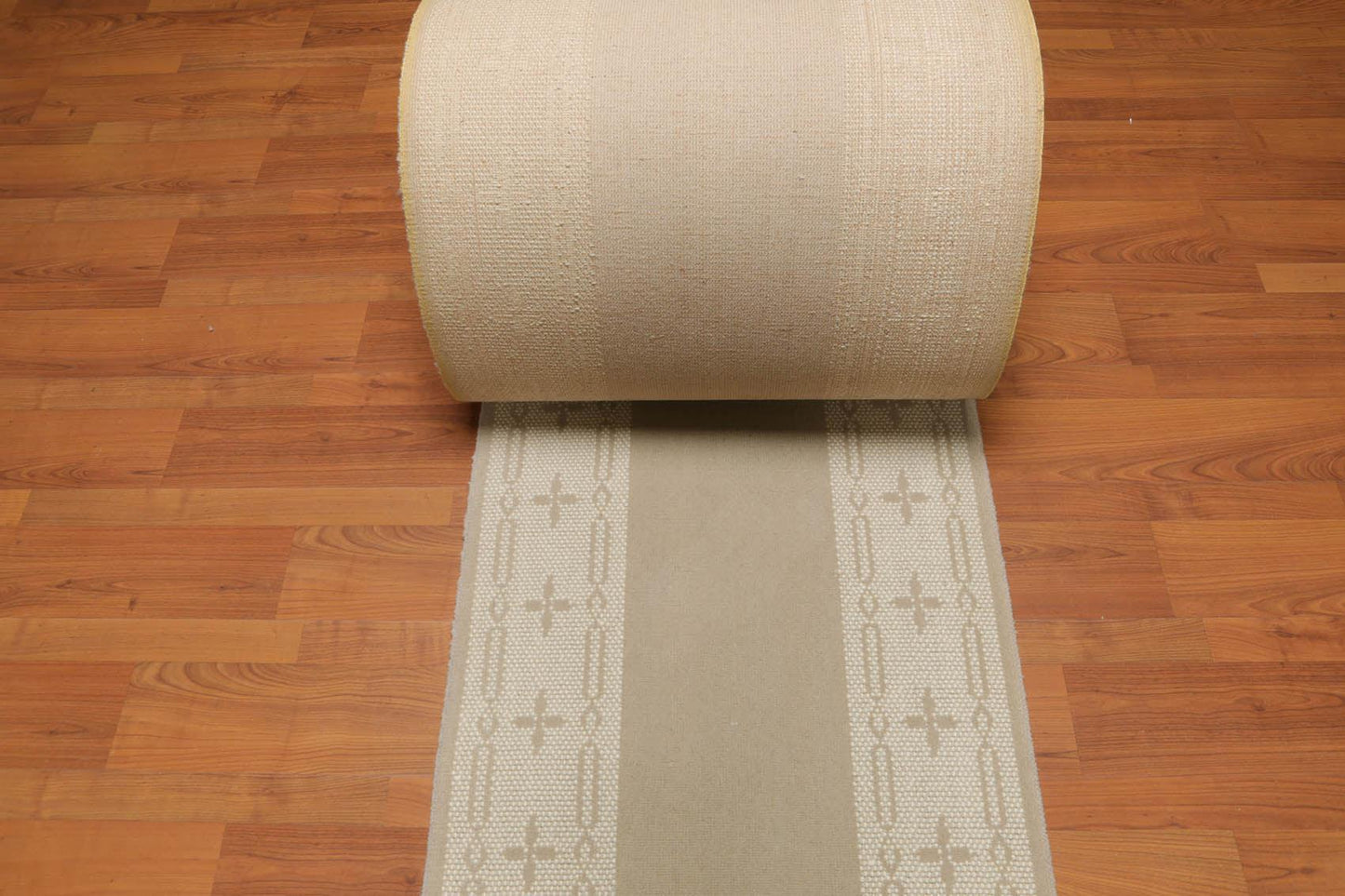 2'4" x 80' Art and Deco Style 100% Wool Oriental Area Rug XLL Runner Taupe-1