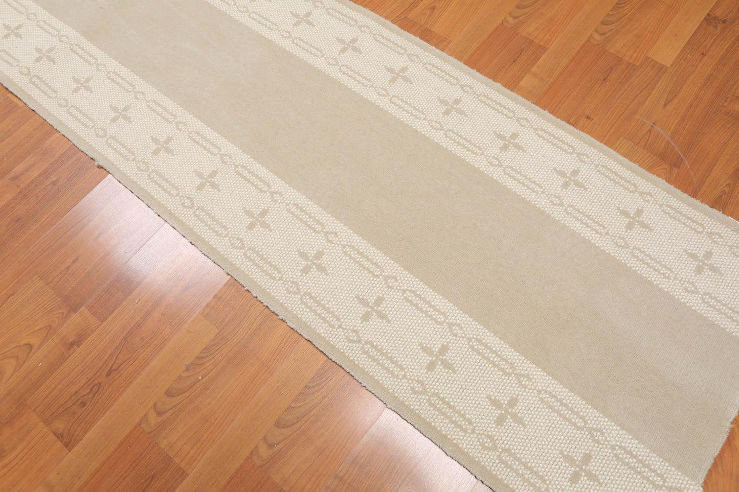 2'4" x 80' Art and Deco Style 100% Wool Oriental Area Rug XLL Runner Taupe-3