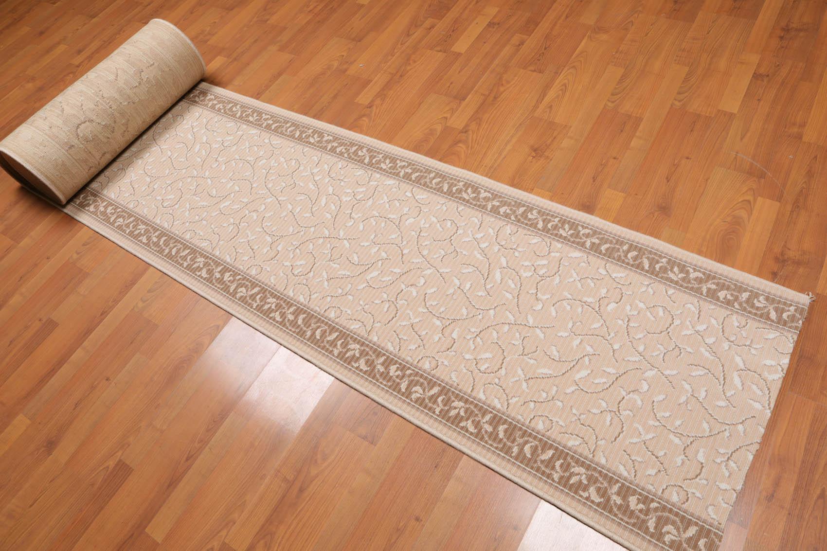 2'6" x 30' Traditional 100% Wool Oriental Area Rug XLL Runner Taupe-0
