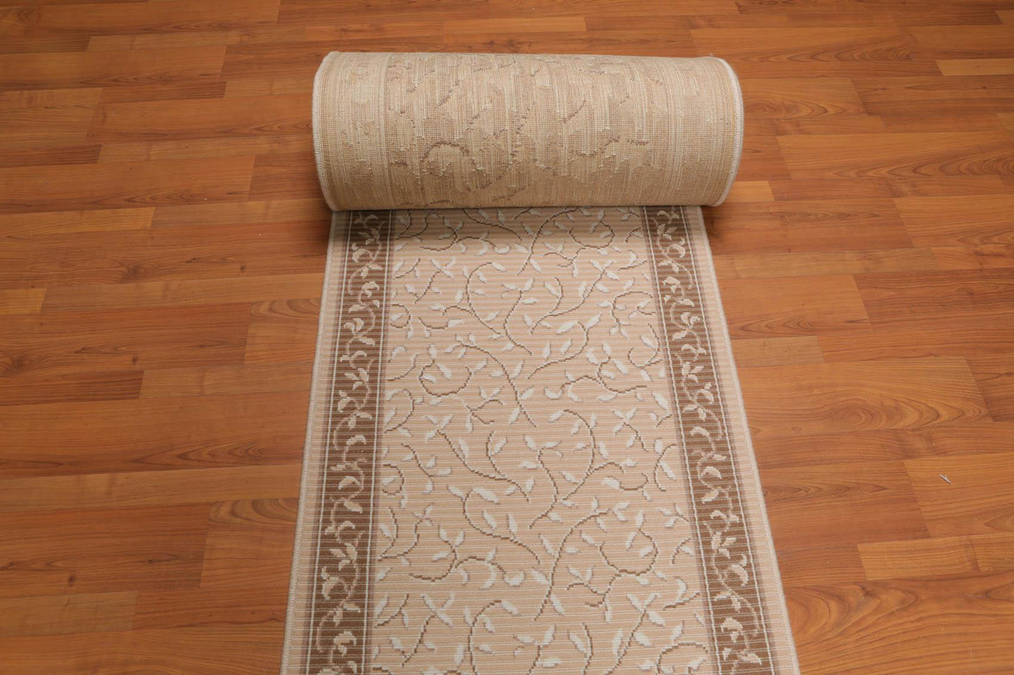 2'6" x 30' Traditional 100% Wool Oriental Area Rug XLL Runner Taupe-1