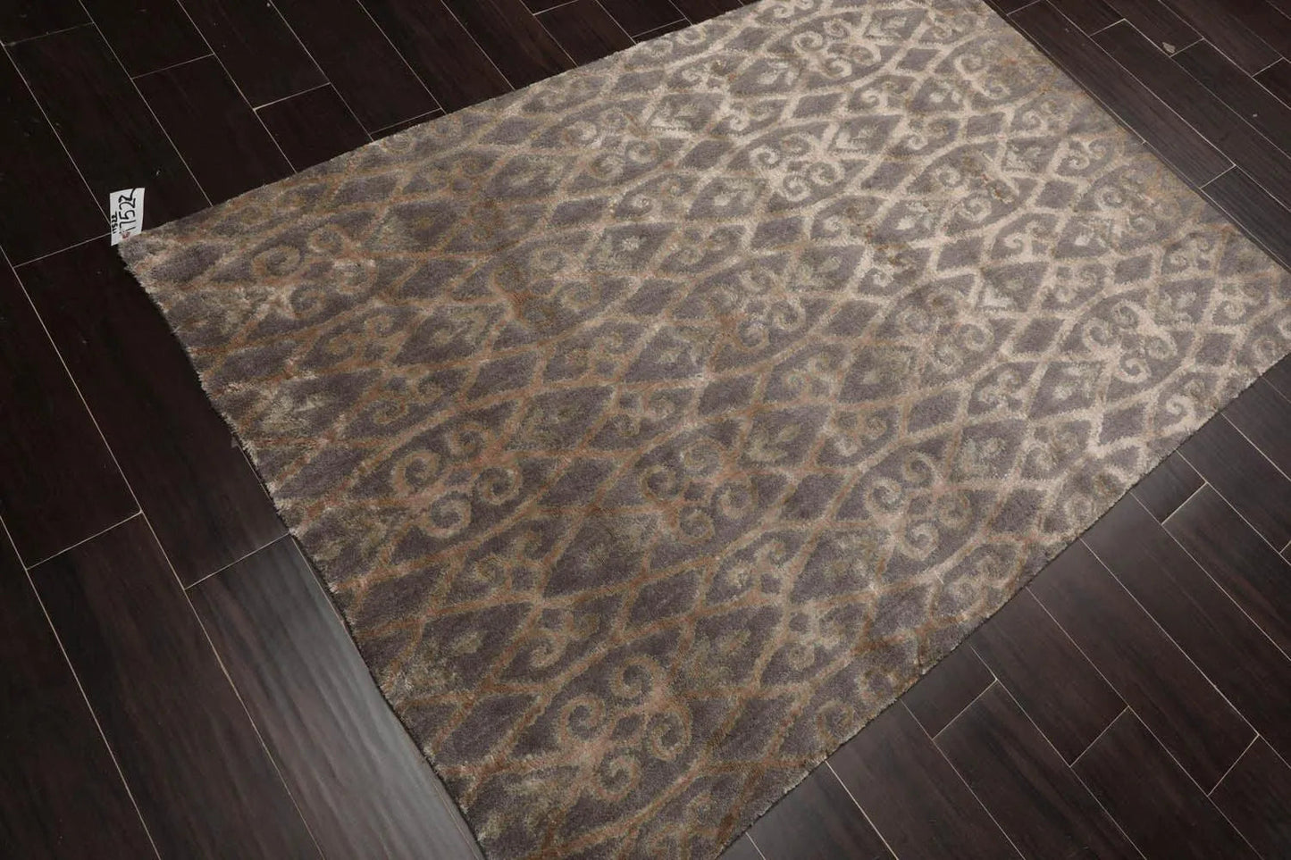 4'1''x6'1'' Hand Knotted 100% Wool Kalaty Traditional Oriental Area Rug Gray, Beige Color-3