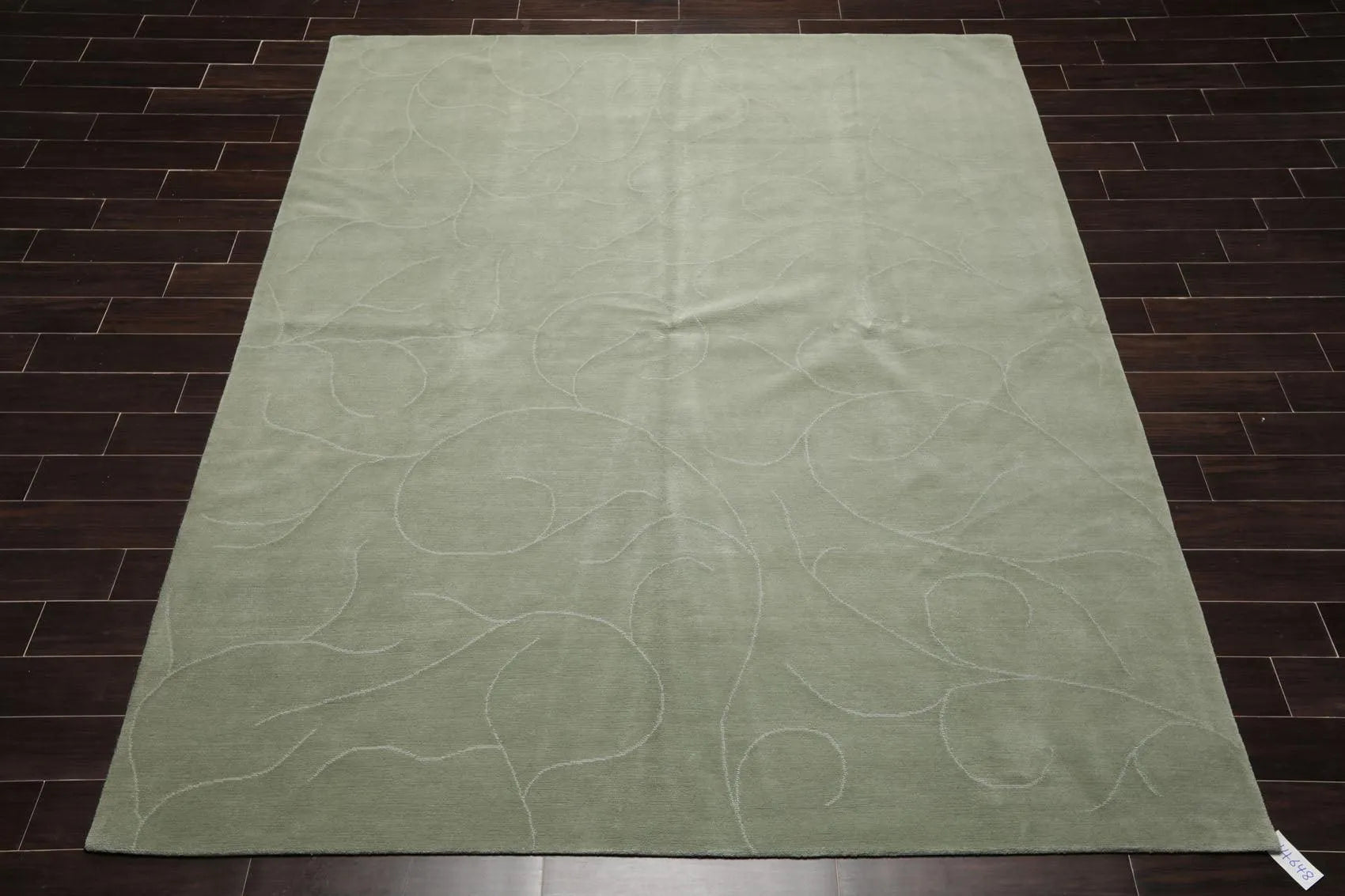 8' x 9'10'' Hand Knotted Tibetan 100% Wool Modern Oriental Area Rug Tone on Tone Mint-1