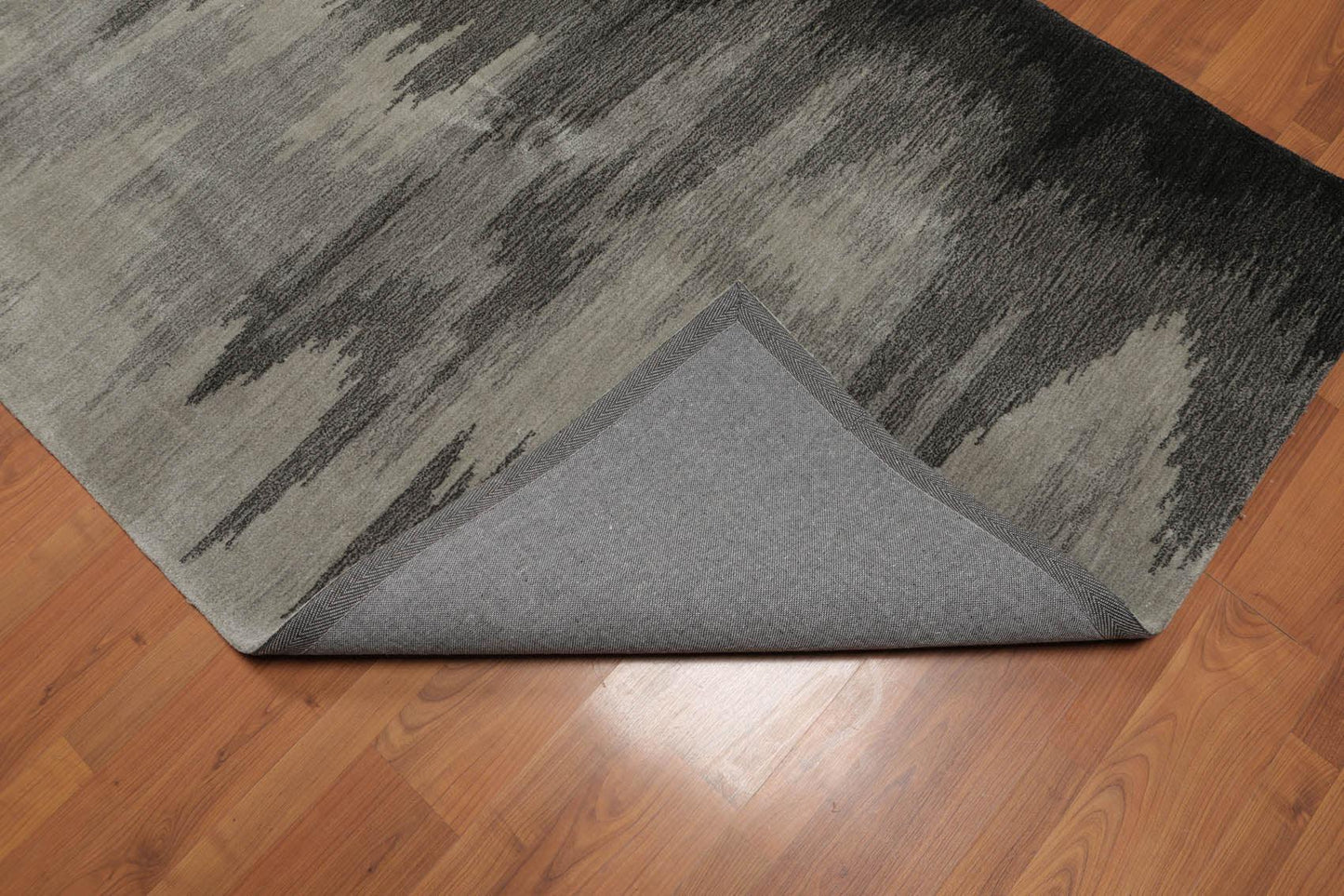 4'8" x 6'8" Abstract Graphic Design Handmade Polypropylene Pile Area Rug Beige-4