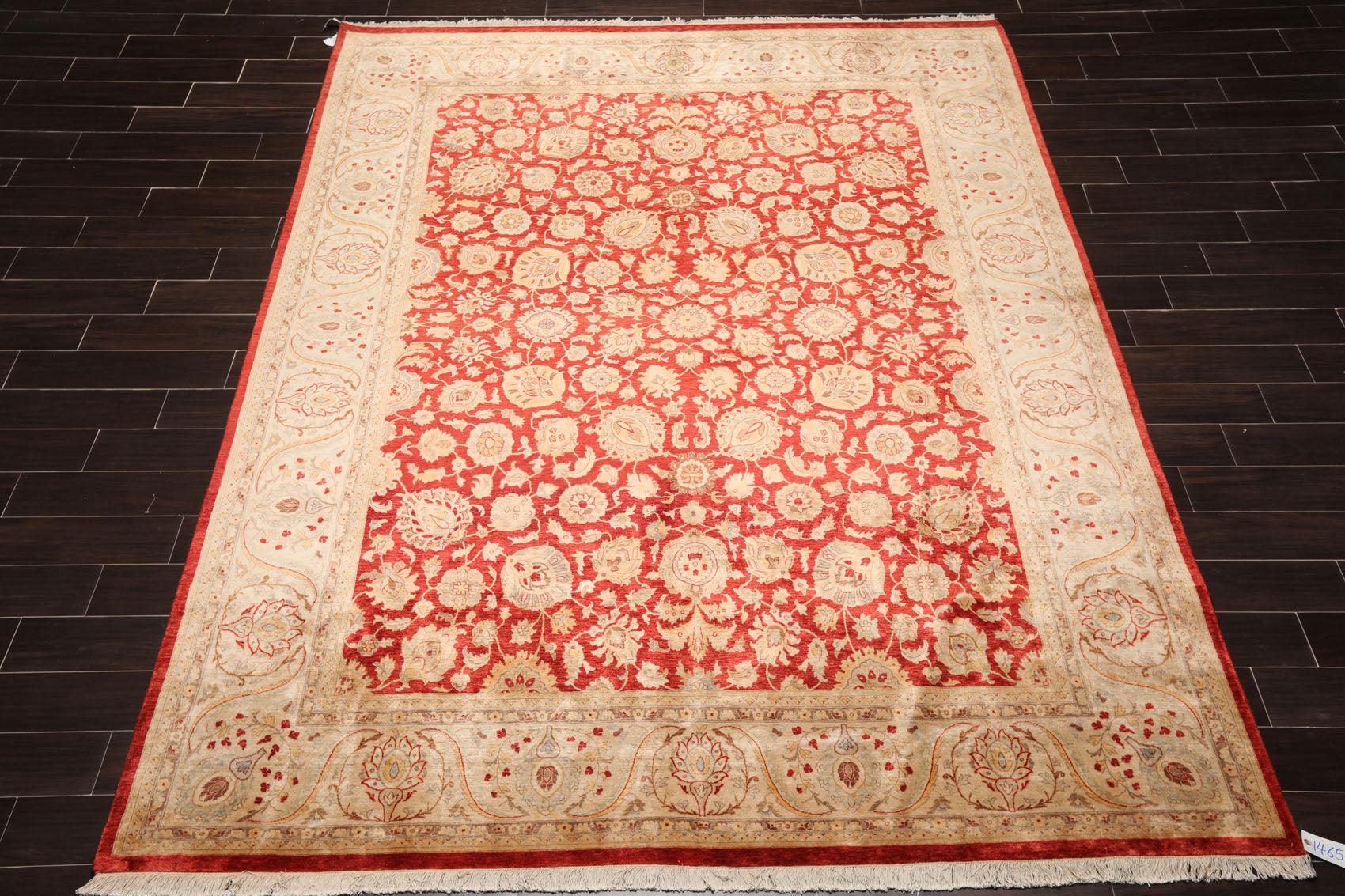 8'2" x 10' Hand Knotted New Zealand Wool PakPersian 16/18 Oriental Area Rug Red-1