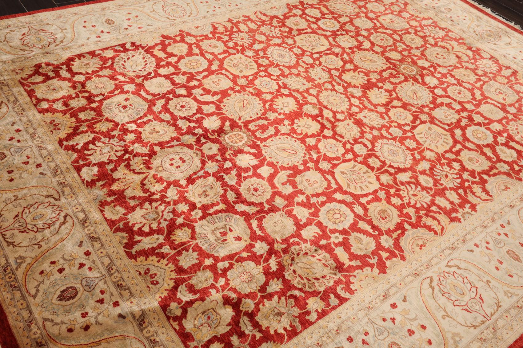 8'2" x 10' Hand Knotted New Zealand Wool PakPersian 16/18 Oriental Area Rug Red-3