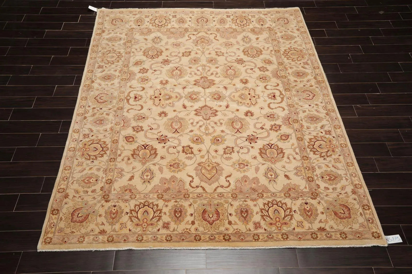 8' x 10' Hand Knotted Wool 16/18 Pak Persian 350 KPSI Oriental Area Rug Beige-1