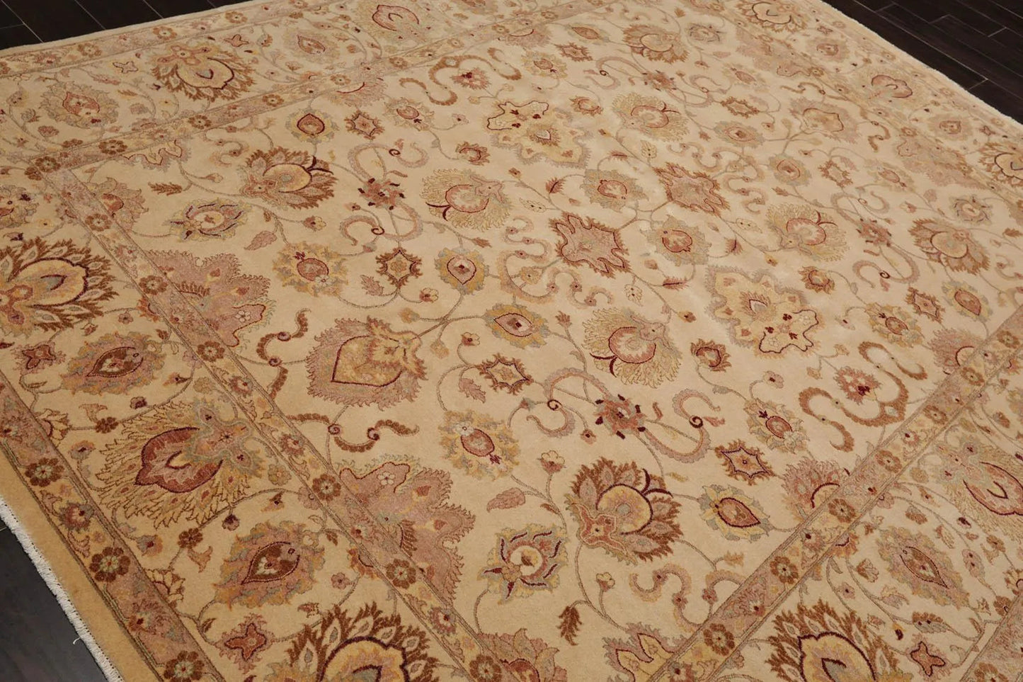 8' x 10' Hand Knotted Wool 16/18 Pak Persian 350 KPSI Oriental Area Rug Beige-3