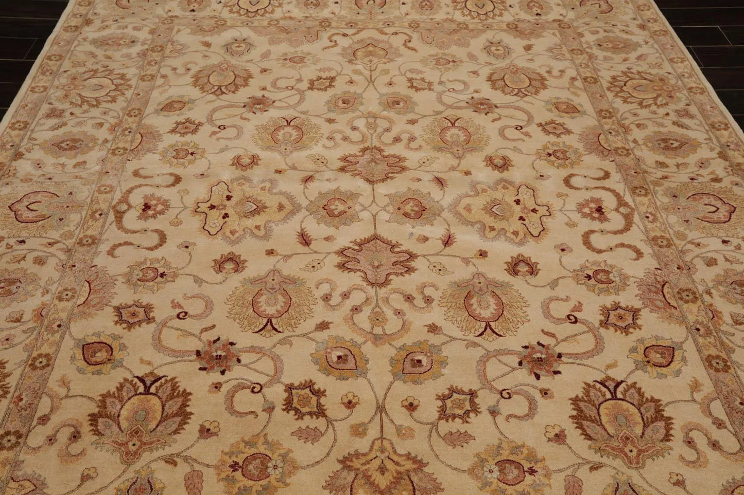 8' x 10' Hand Knotted Wool 16/18 Pak Persian 350 KPSI Oriental Area Rug Beige-4