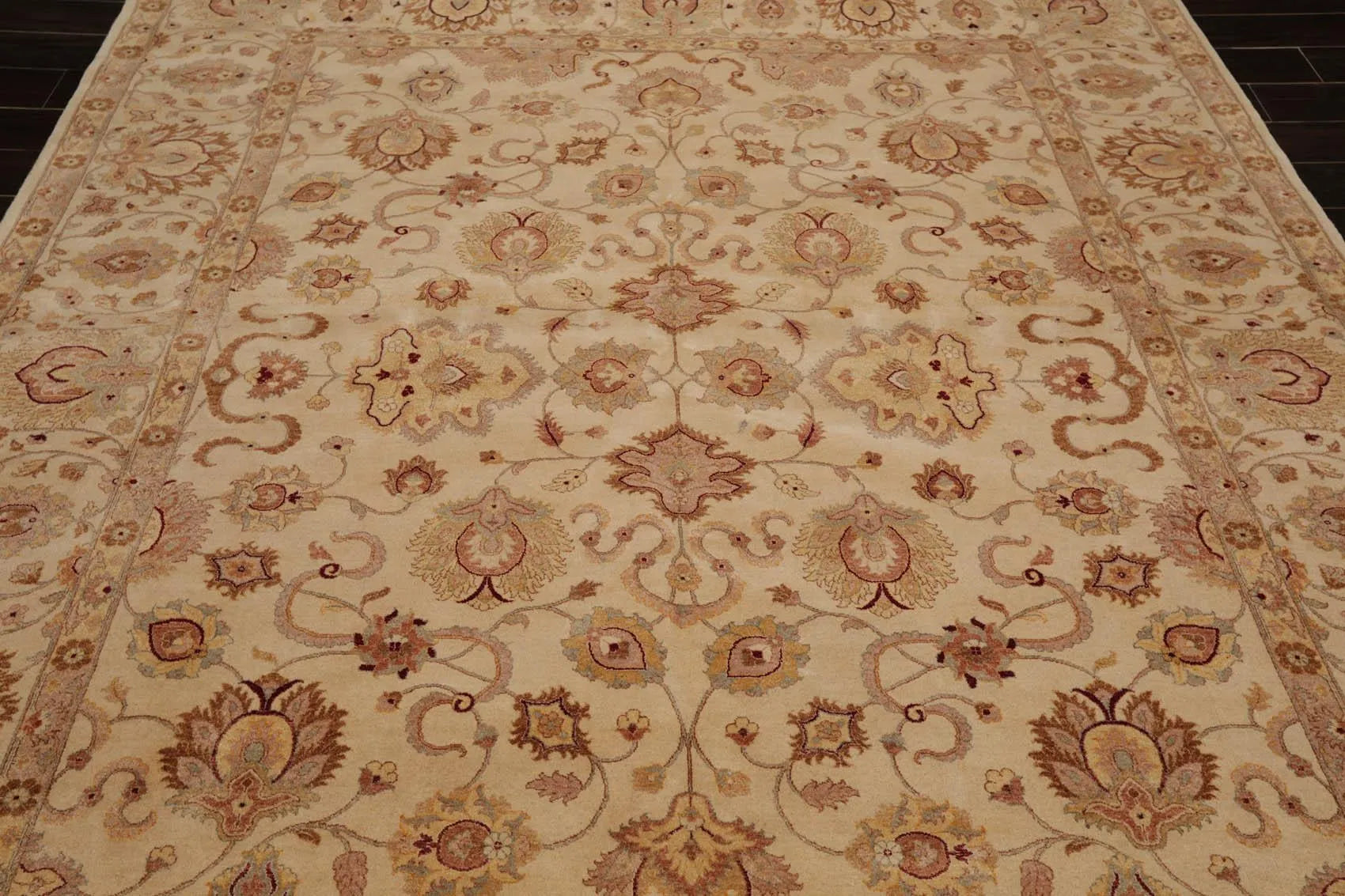 8' x 10' Hand Knotted Wool 16/18 Pak Persian 350 KPSI Oriental Area Rug Beige-4