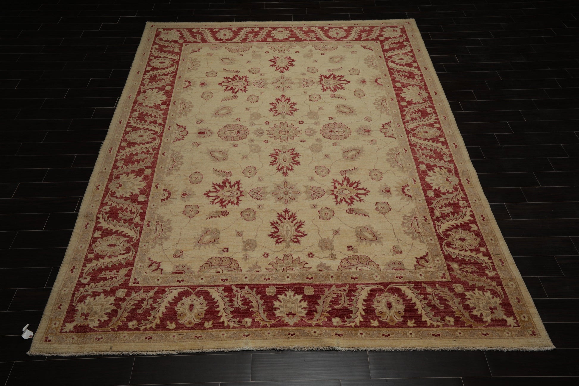8'10" x 11'10" Hand Knotted Peshawar Stone wash Vegetable dyes Area Rug Camel-1