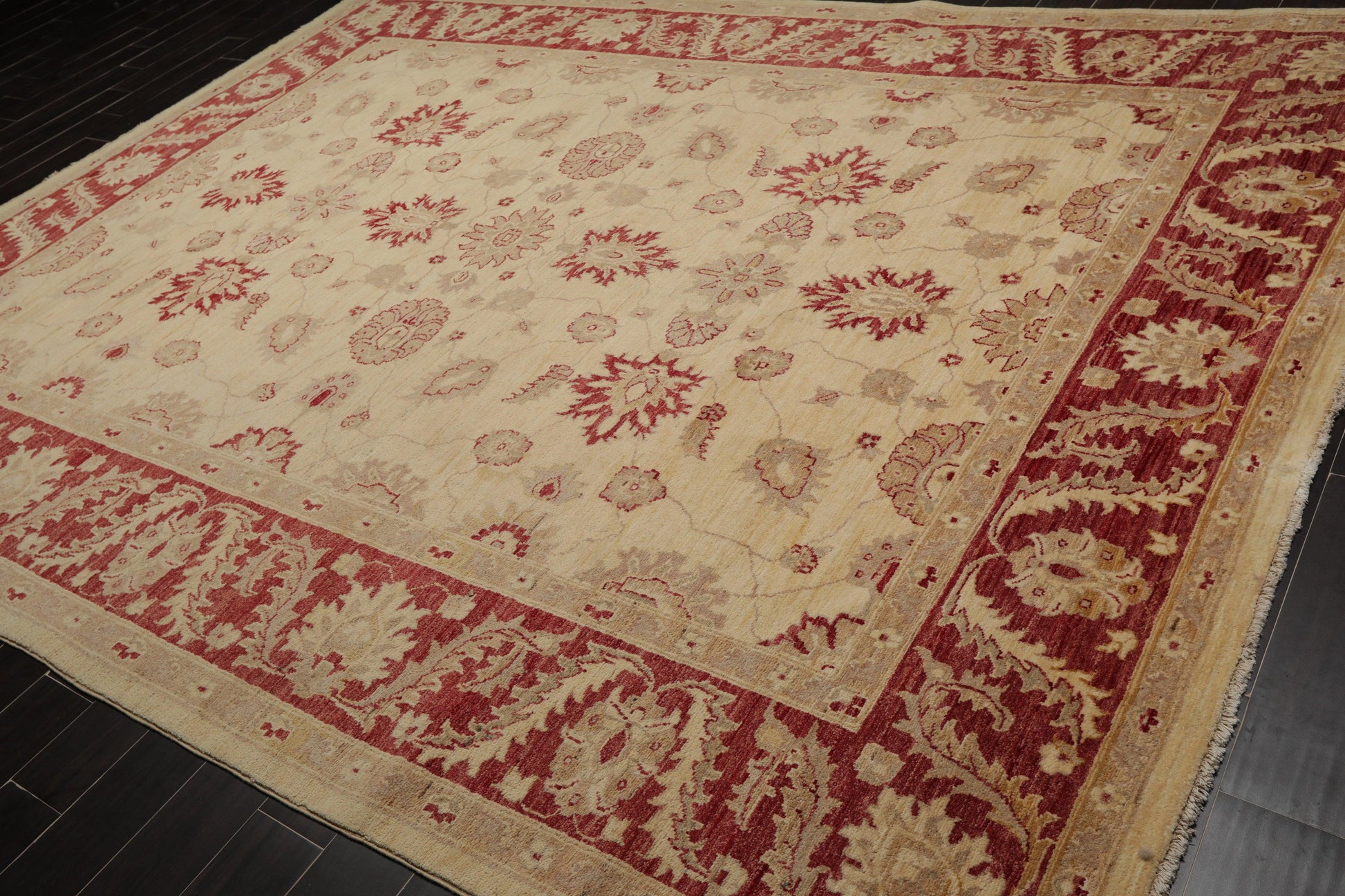 8'10" x 11'10" Hand Knotted Peshawar Stone wash Vegetable dyes Area Rug Camel-2