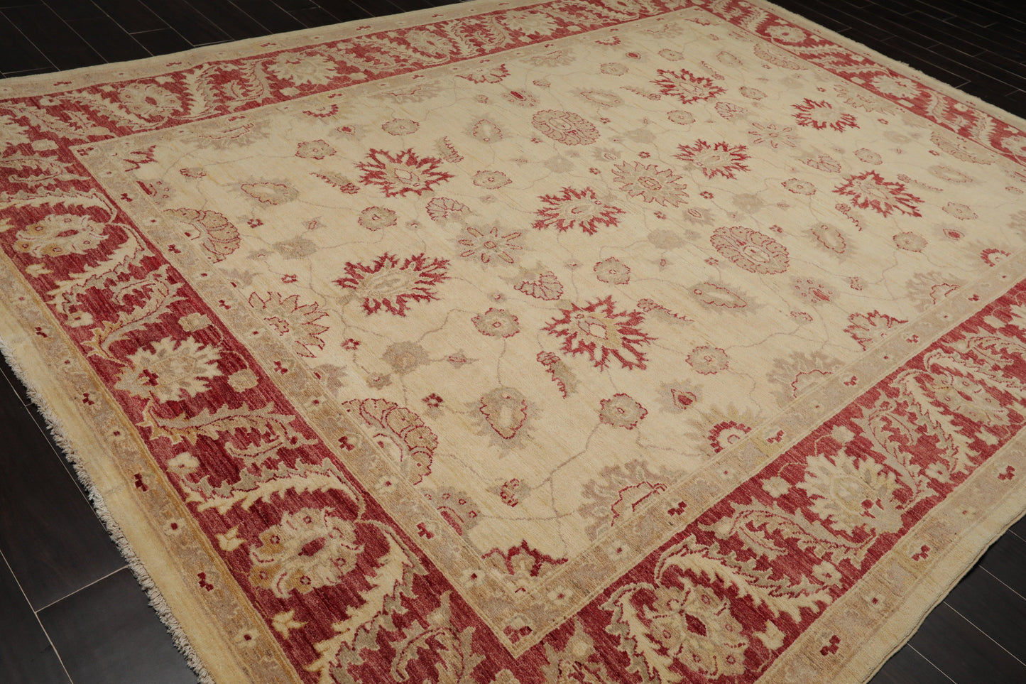 8'10" x 11'10" Hand Knotted Peshawar Stone wash Vegetable dyes Area Rug Camel-3