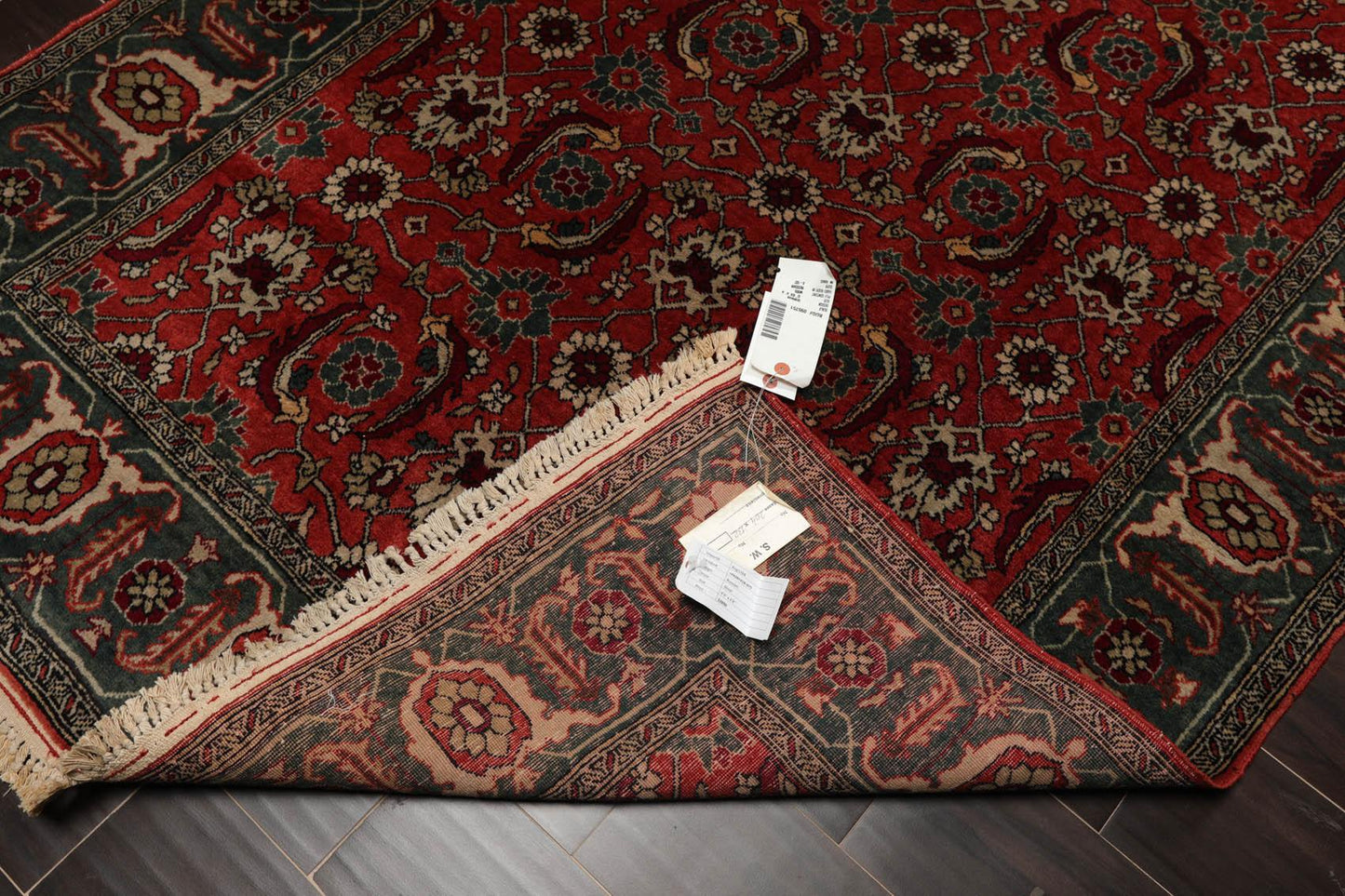 4'4" x 6'8" Hand Knotted 100% Wool Rare Russian Shirwan Area Rug Antique Rose-4