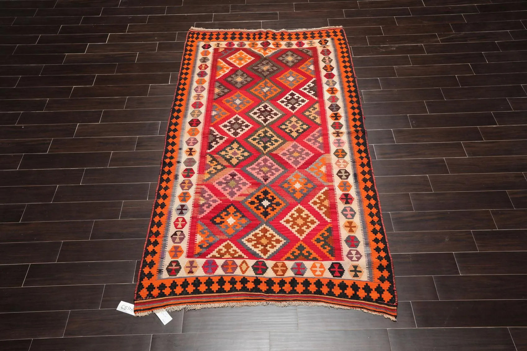 4' 8''x9' 5''Hand Woven Wool Oriental Area Persian Rug-1