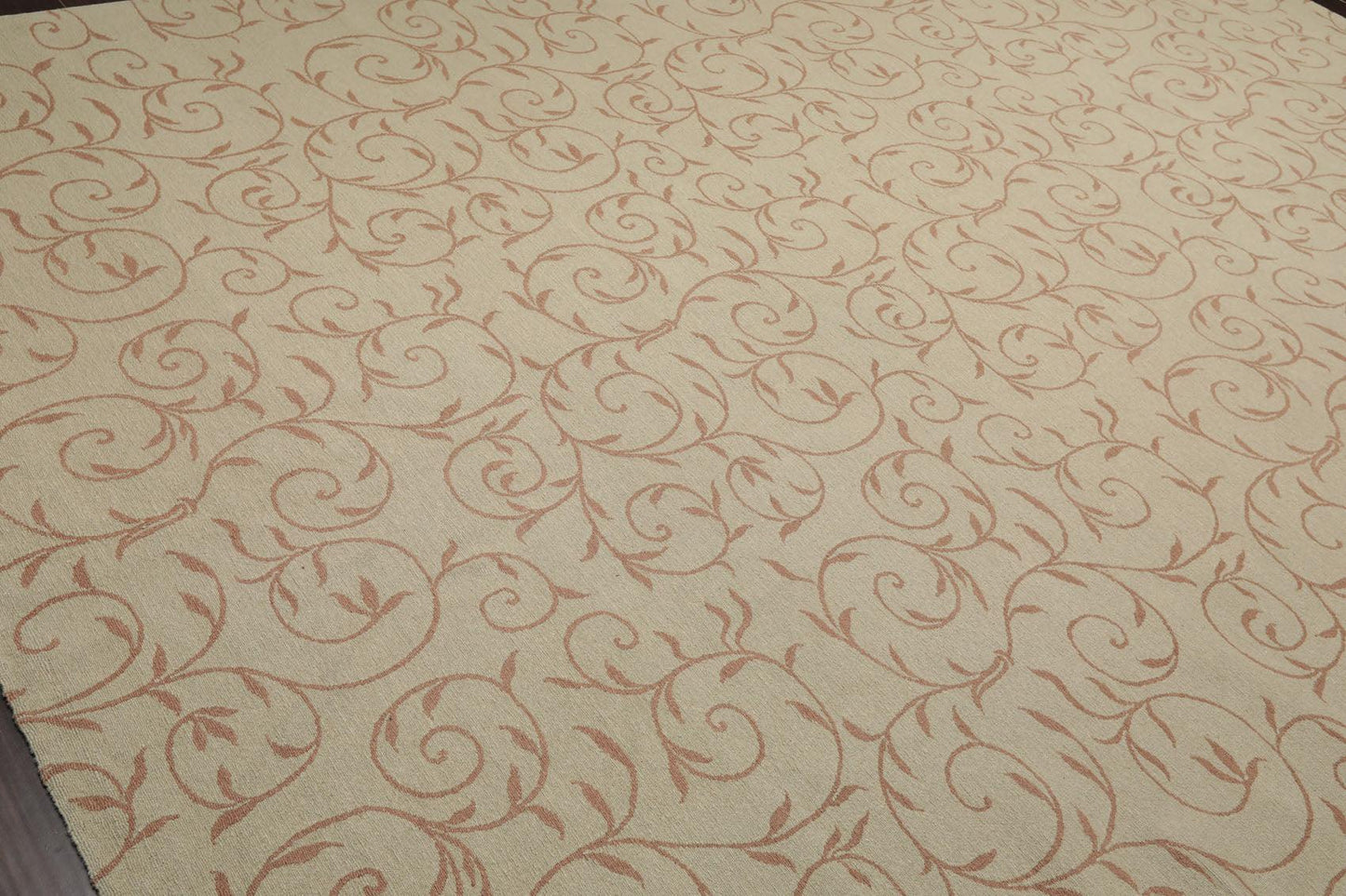 8'10" x 12'3" Hand Knotted Tibetan Wool Botanical 200KPSI Oriental Area Rug Moss-3