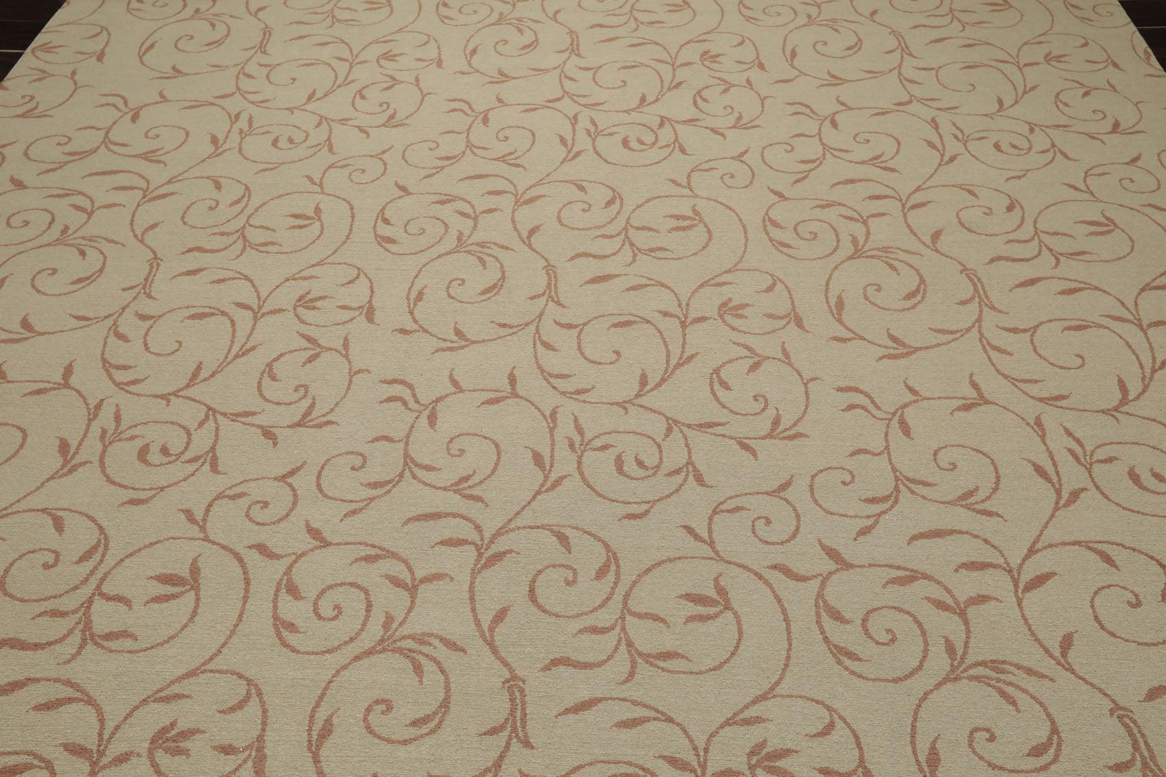8'10" x 12'3" Hand Knotted Tibetan Wool Botanical 200KPSI Oriental Area Rug Moss-4