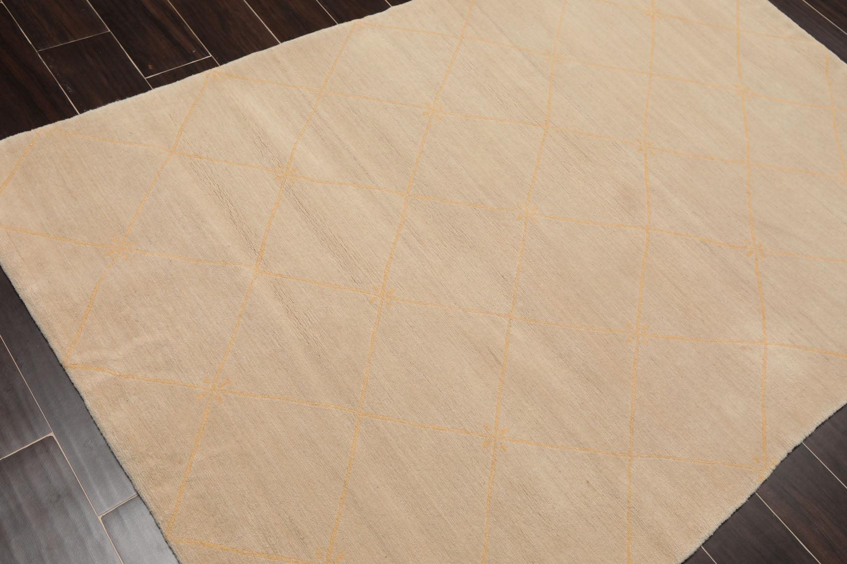 4'x 5'11" Hand Knotted Tibetan Wool Swiss Wash Area Rug-3