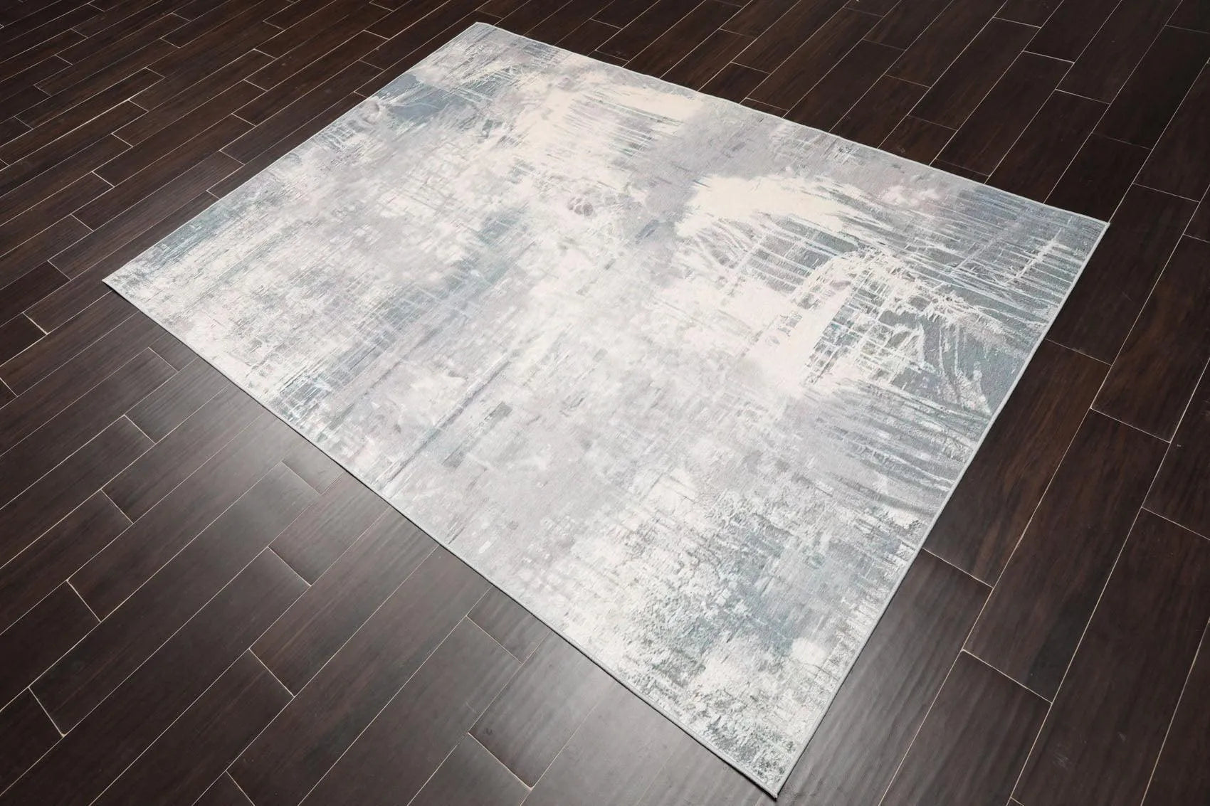 5x7 Modern & Contemporary Non-Skid Backing Oriental Area Rug Gray,Beige Zules-2