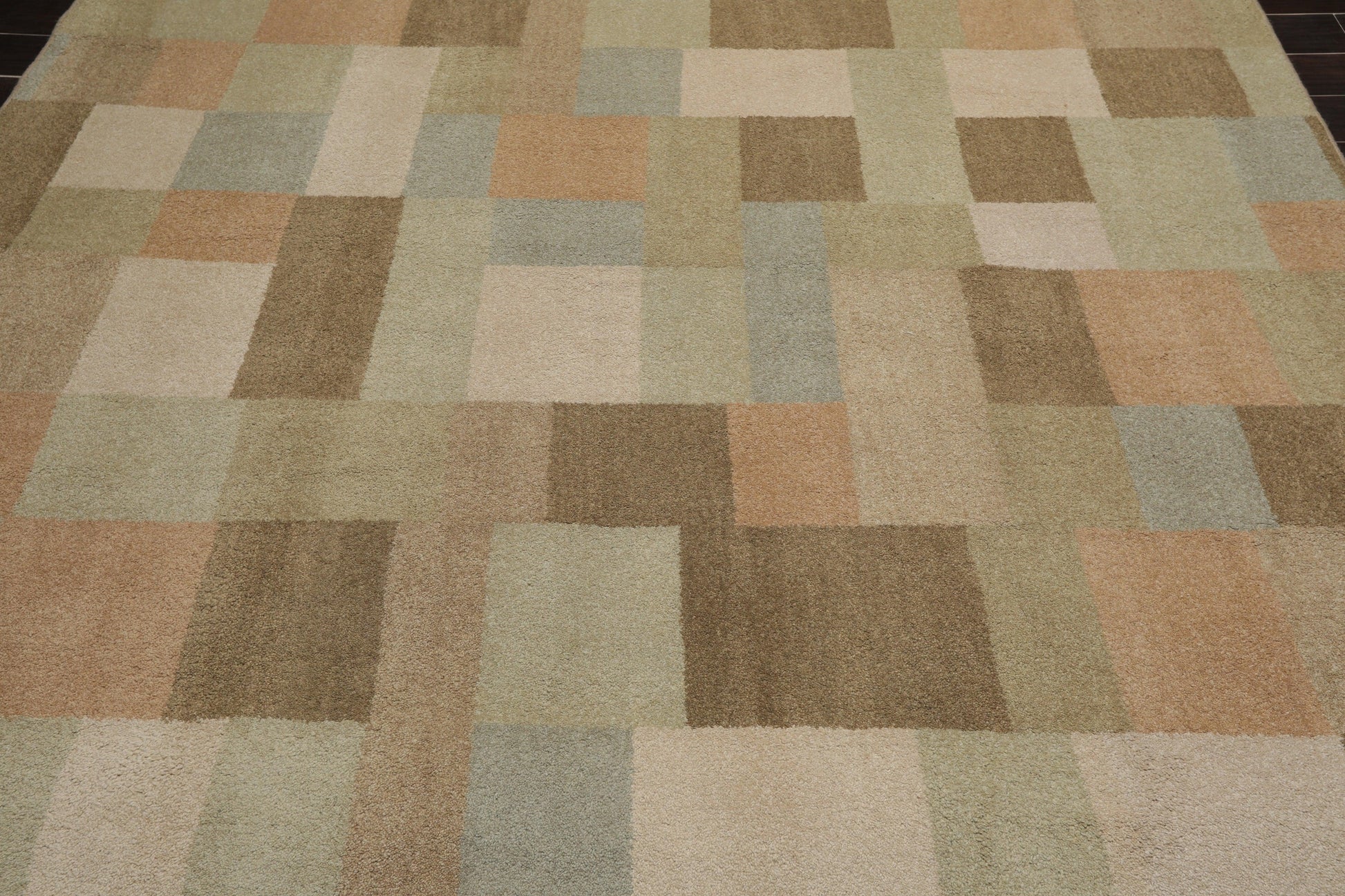 8' x 9'11" Modern & Contemporary 100% Wool Oriental Area Rug Moss-4