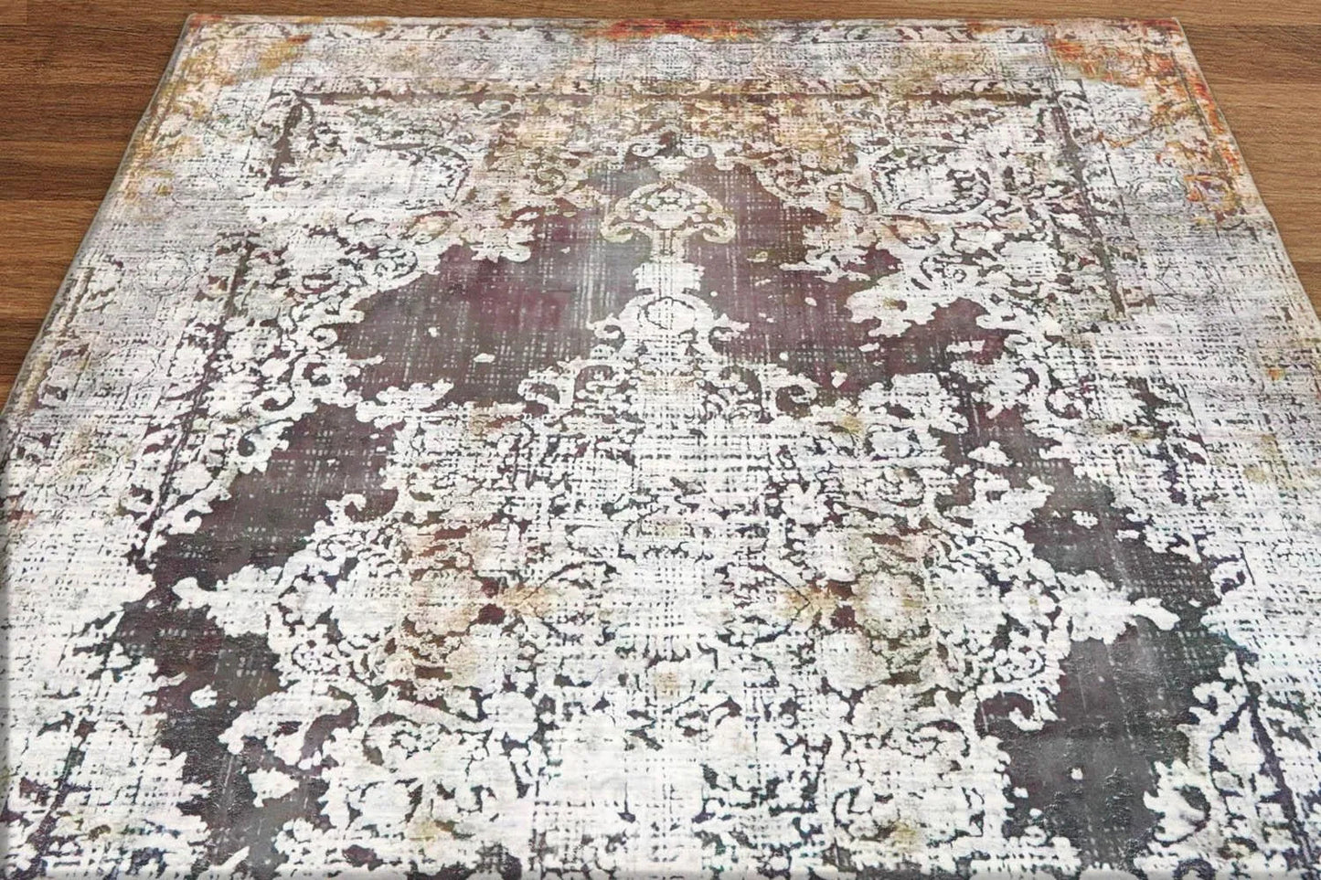 Multi Sizes Tabriz Modern & Contemporary Velvety Soft Pile Oriental Area Rug Gray, Cream Bastian-3