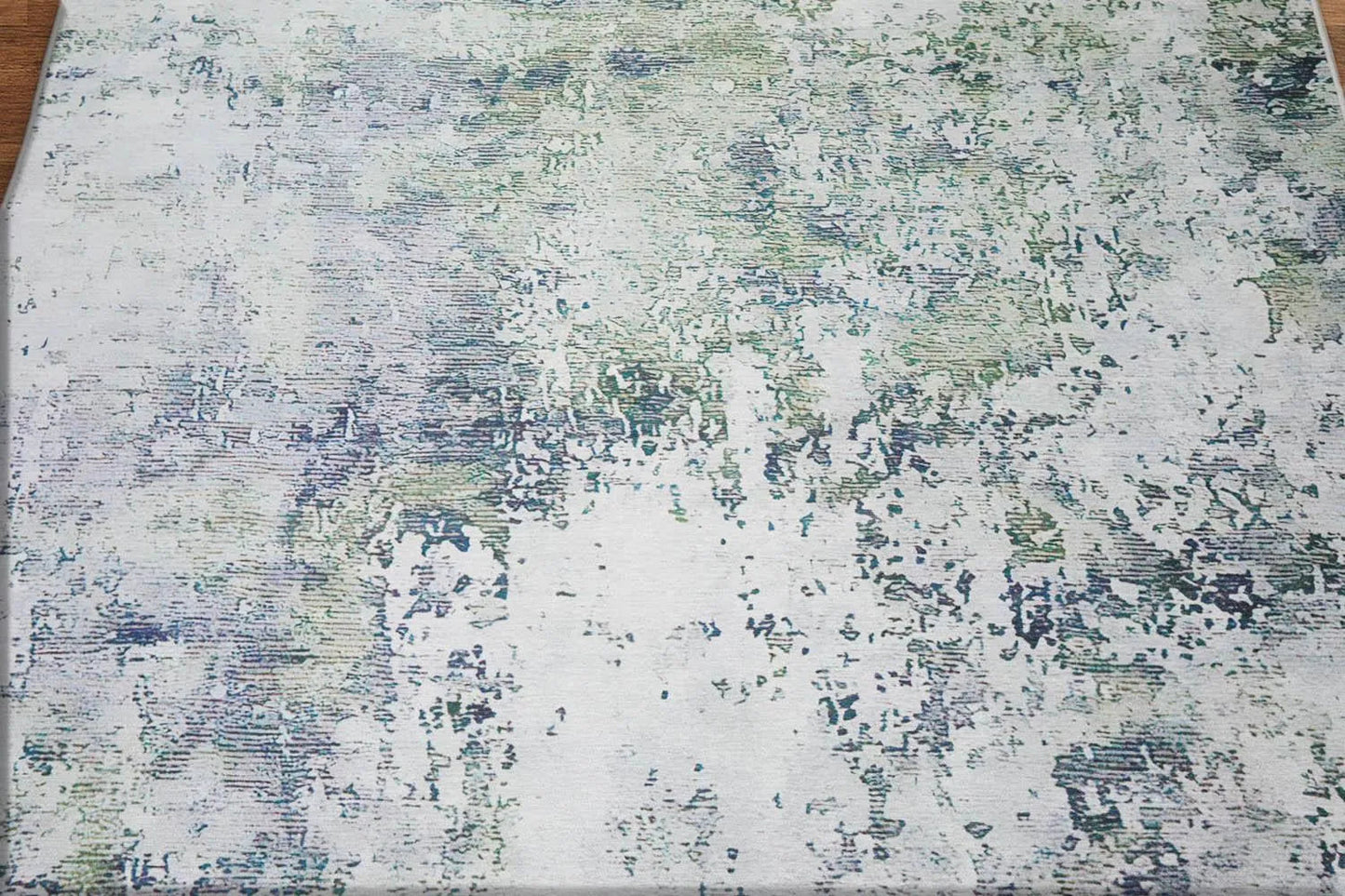 Multi Sizes Micro Printed Polypropylene Persian Oriental Area Rug Beige, Green Color-3