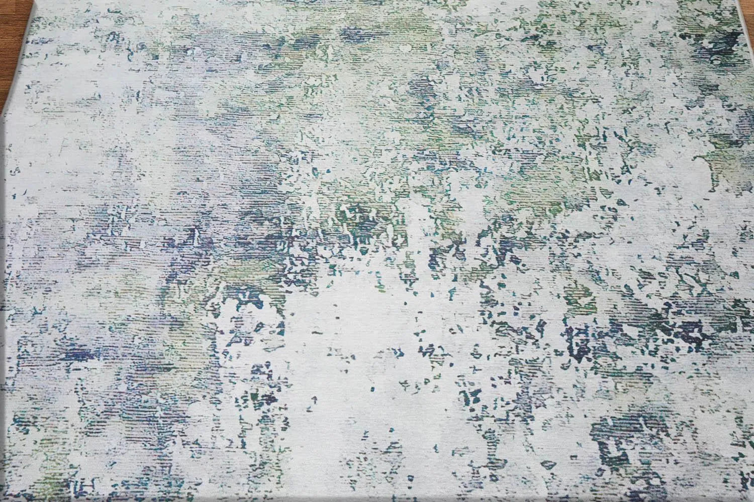 Multi Sizes Micro Printed Polypropylene Persian Oriental Area Rug Beige, Green Color-3