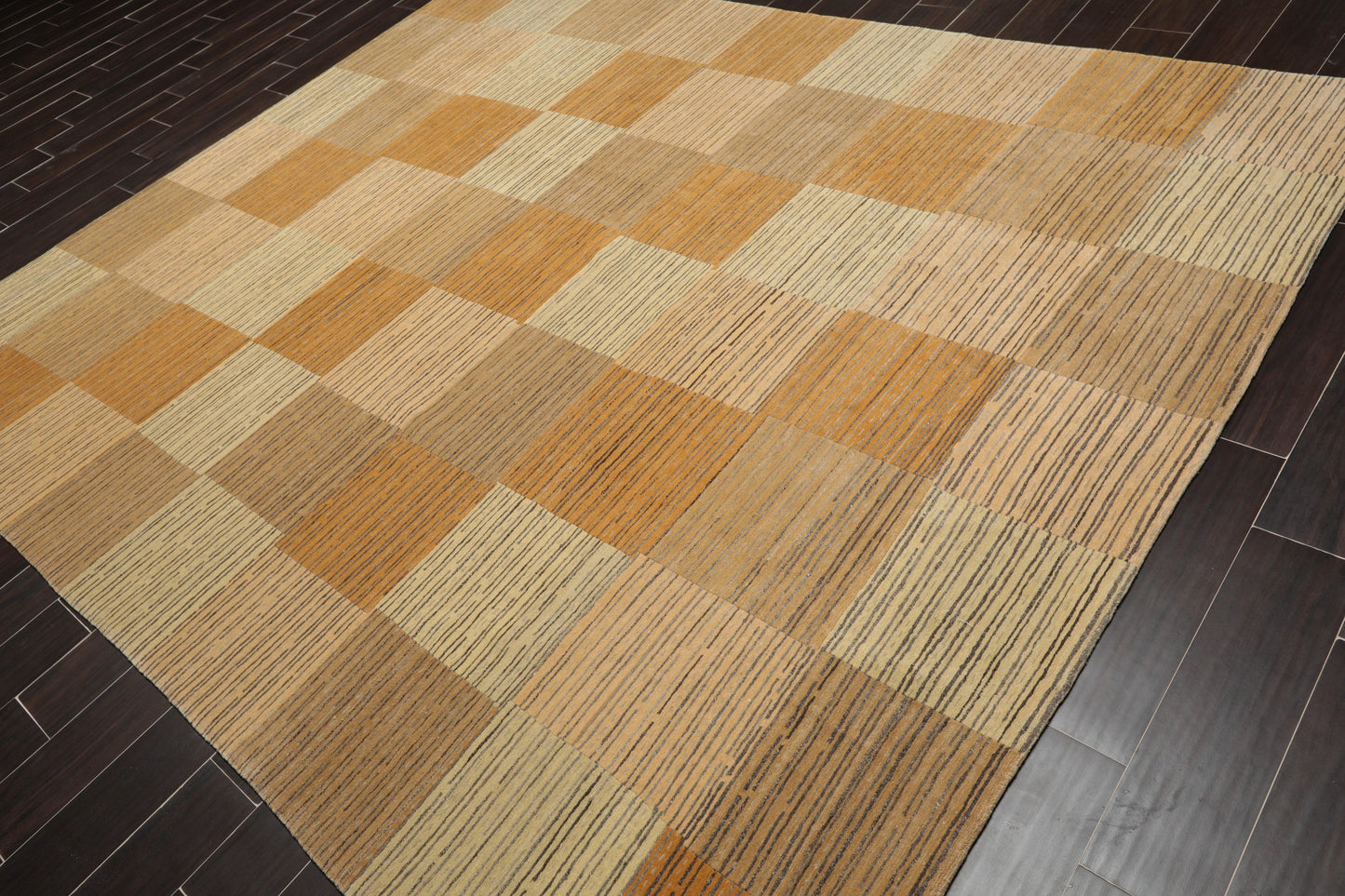 7'11" x 9'8" Hand Knotted Swiss Wash Tibetan Area Rug Beige-2