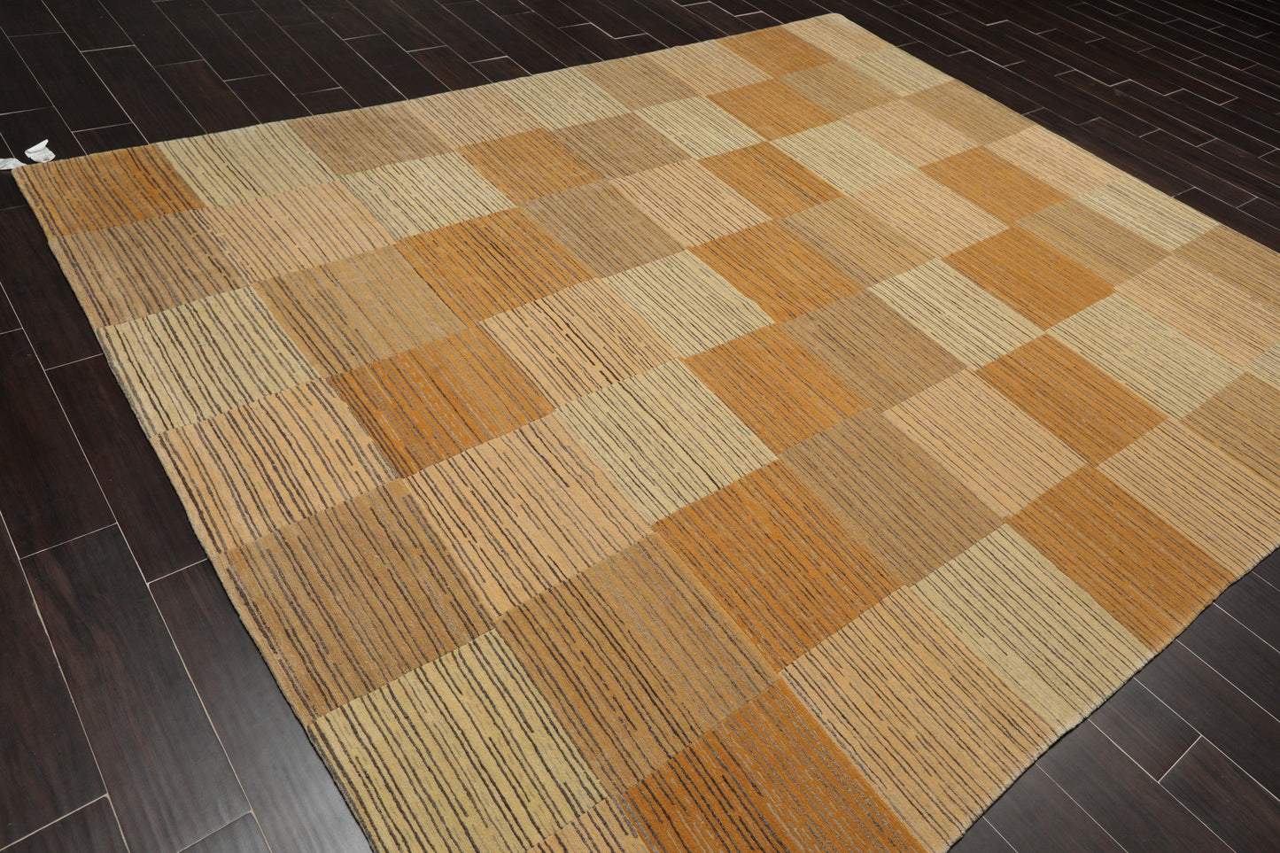 7'11" x 9'8" Hand Knotted Swiss Wash Tibetan Area Rug Beige-3