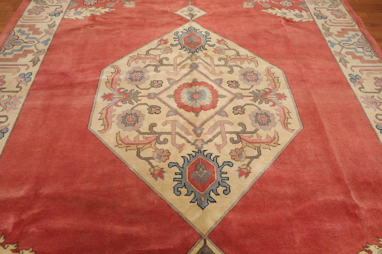 8’11" x 12’1" Hand Knotted Romanian Seraapi Wool Oriental Area Rug Apricot-4