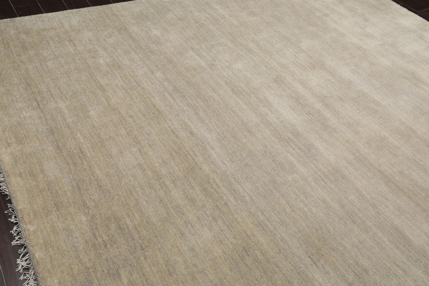 Multi Sizes Hand Loomed wool Plain Solid Minimalist Area Rug Mossy Gray-4