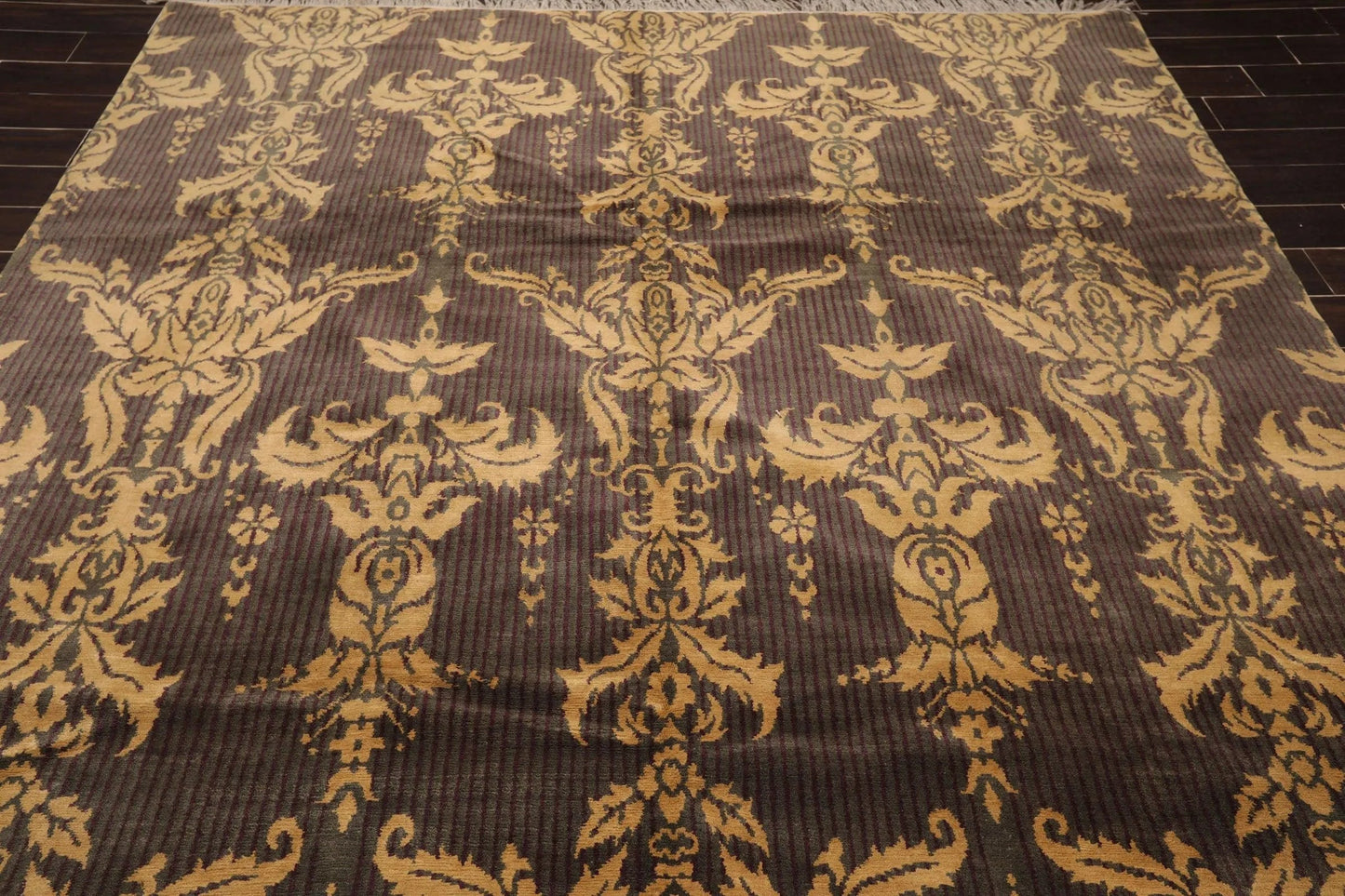 8' x 10' Hand Knotted 100% Wool Tibetan Oriental Area Rug Transitional Gray-4