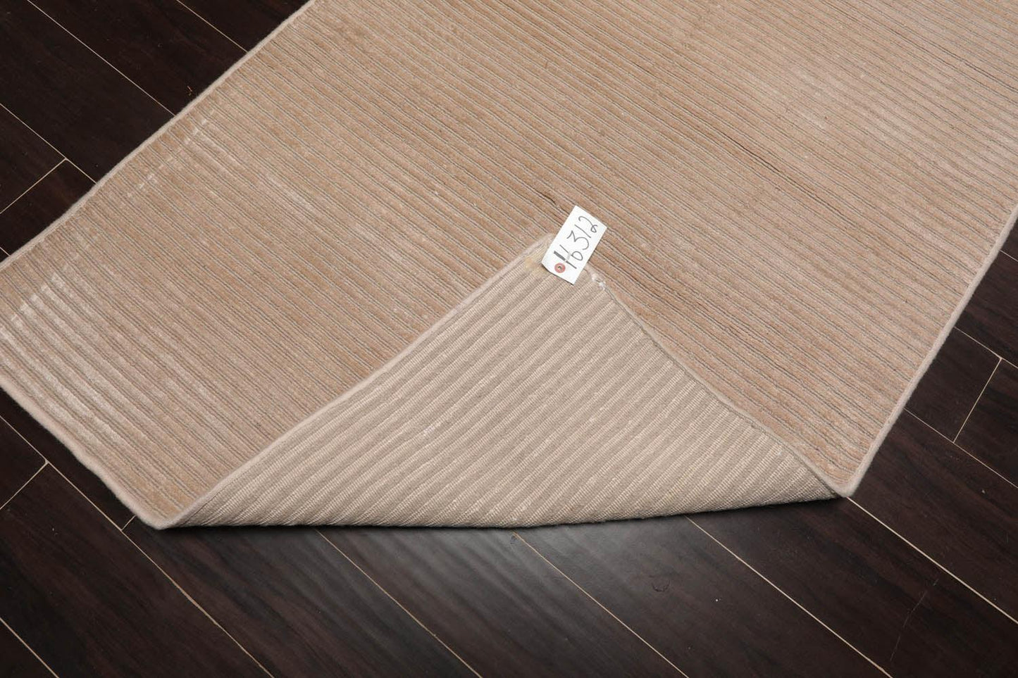 3'6" x 9'11” Runner Hand Knotted Wool & Viscose Tibetan Area Rug Beige-3