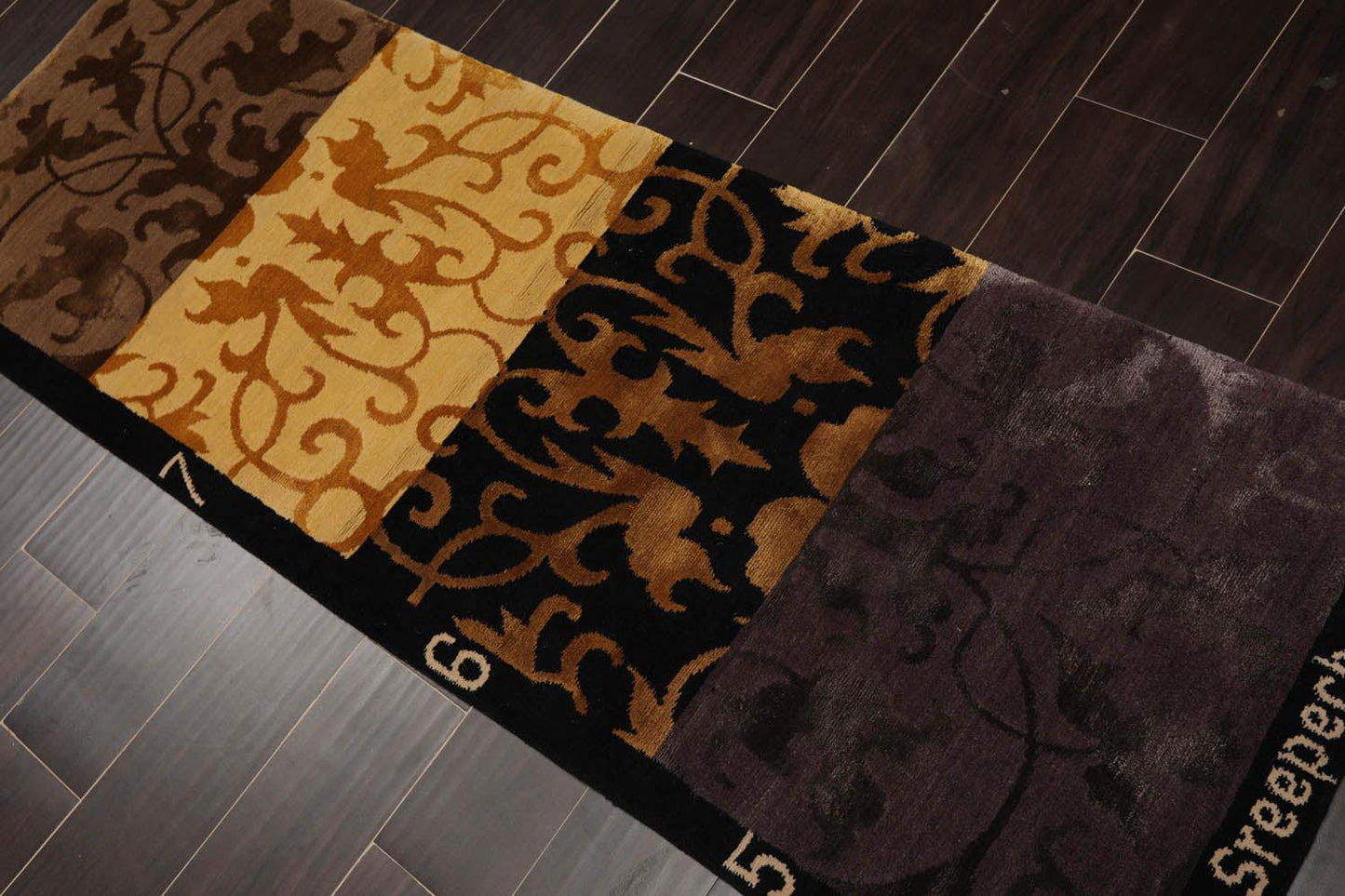 2'2” x 6'1" Runner Hand Knotted Wool & Silk Tibetan Area Rug Multi color-1